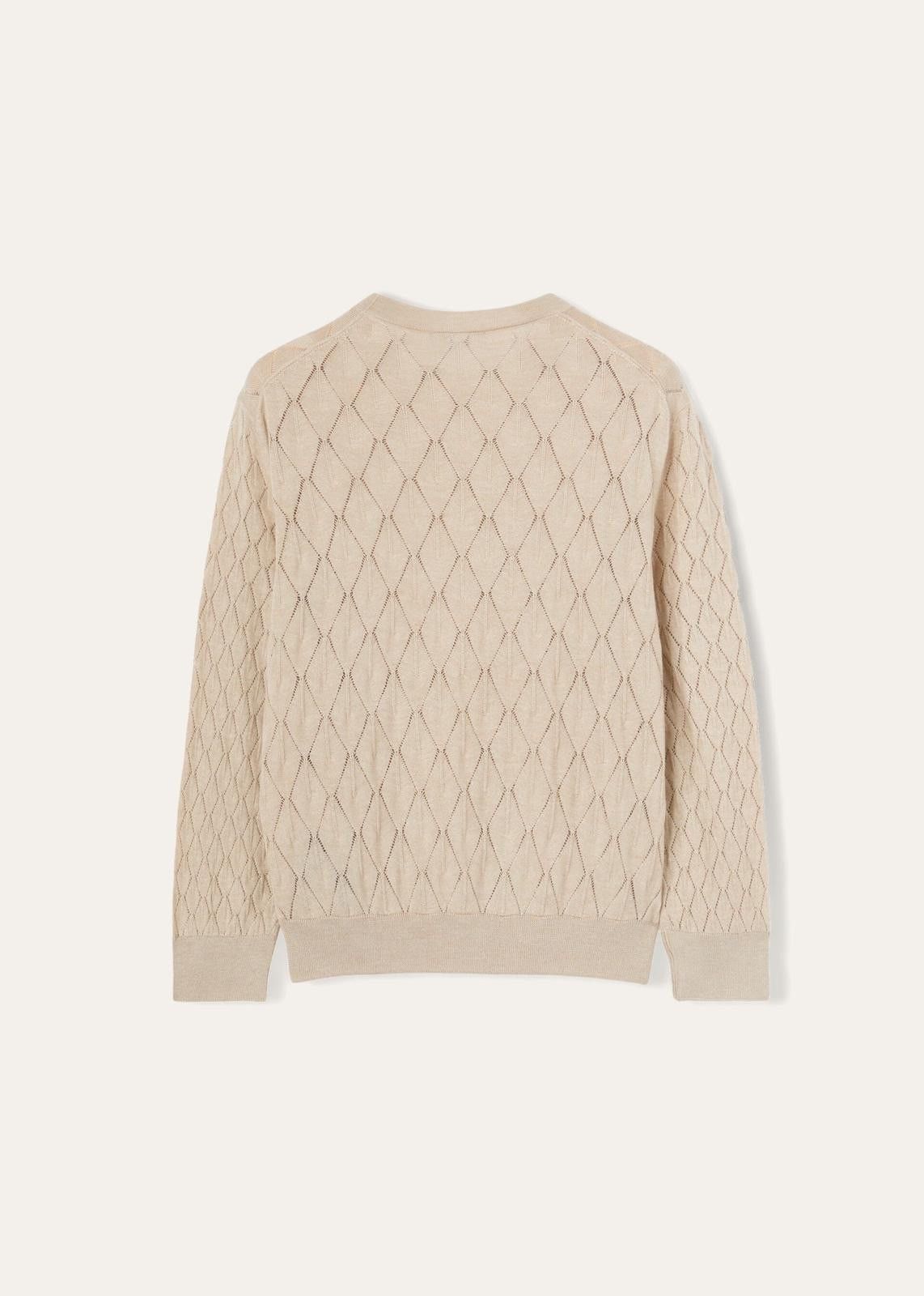Loro Piana o1srvl11e0125 Piura Crewneck Sweater in Beige Size S / US 4 / IT 40 - 2 Thumbnail