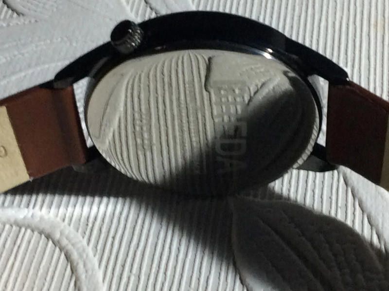 BREDA Breda Black dial brown leather strap watch Size ONE SIZE - 6 Thumbnail