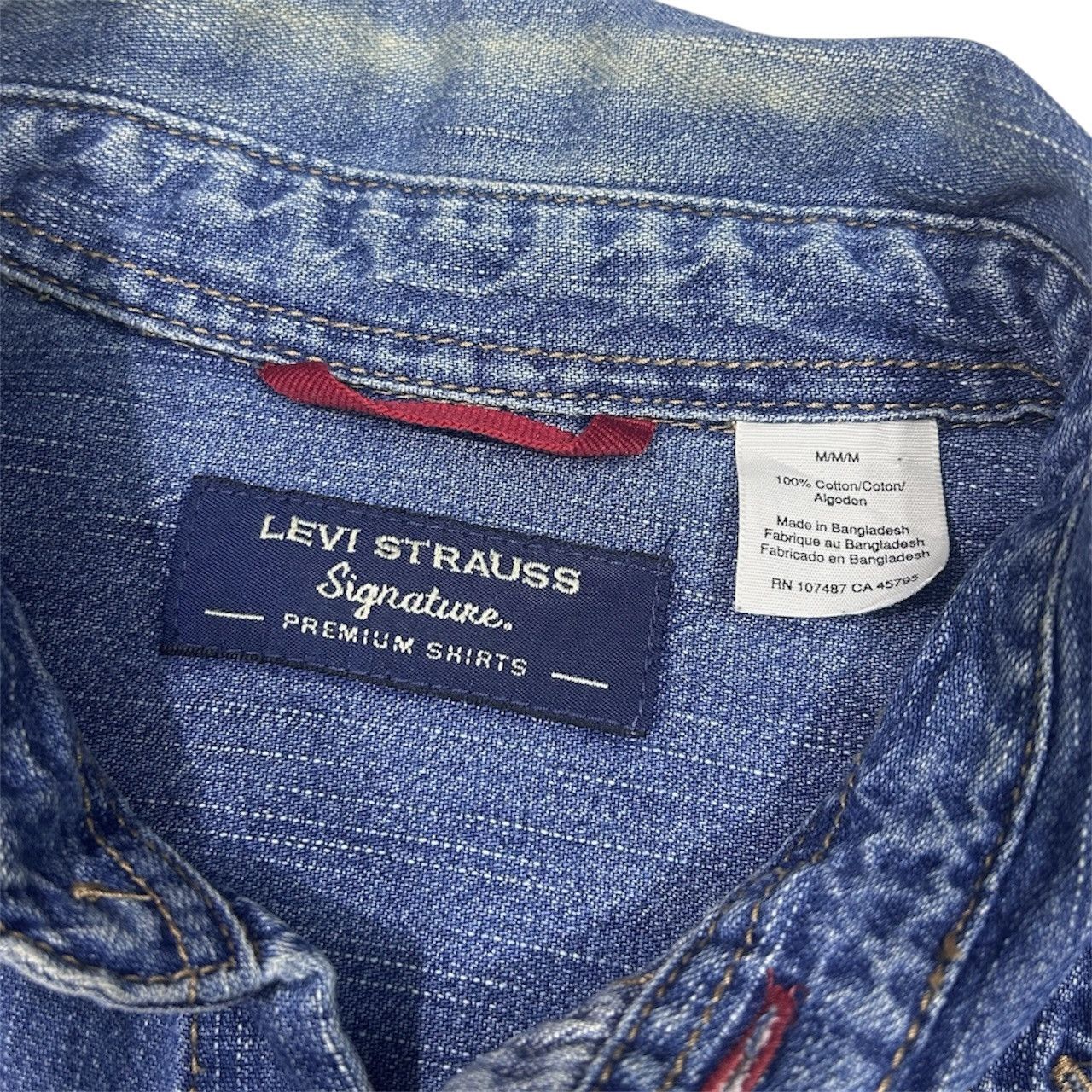 Levi's Levis Strauss Signature Denim Longsleeves Button Up Shirt Size US XL / EU 56 / 4 - 4 Thumbnail
