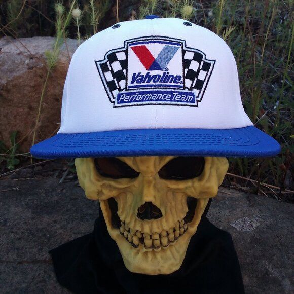 Vintage Deadstock Vintage Valvoline Racing Two Tone Snap Back Hat Size ONE SIZE - 1 Thumbnail