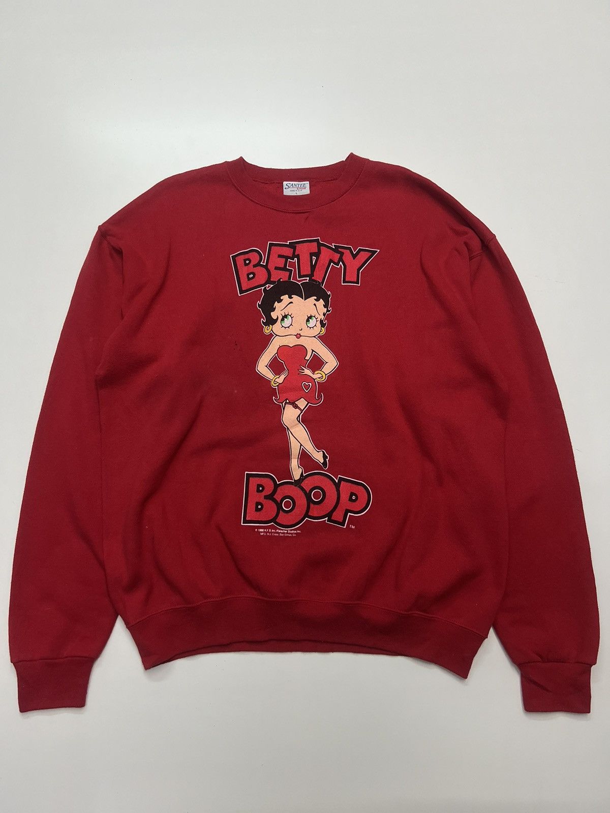 Vintage VINTAGE 80's BETTY BOOP SWEATSHIRT Size US L / EU 52-54 / 3 - 1 Thumbnail