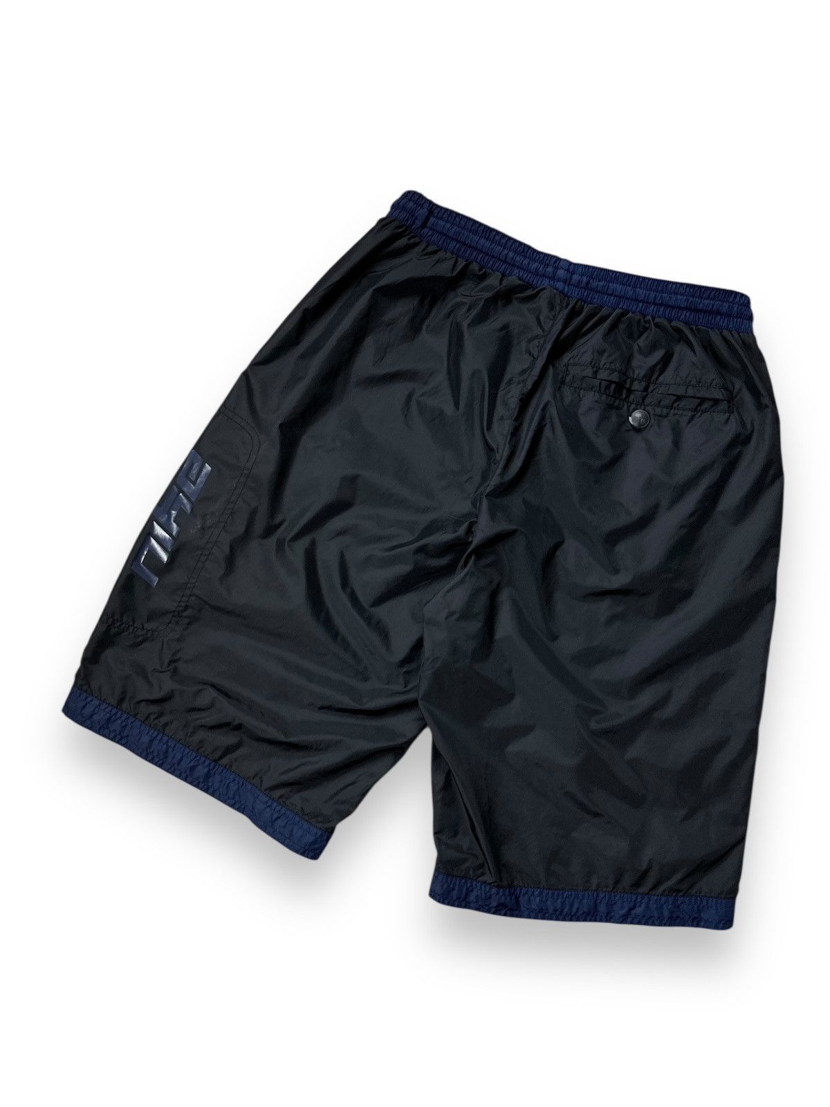 Nike × Vintage Vintage Y2K Nike Big Logo Full Zip Nylon Shorts Size US 32 / EU 48 - 18 Thumbnail