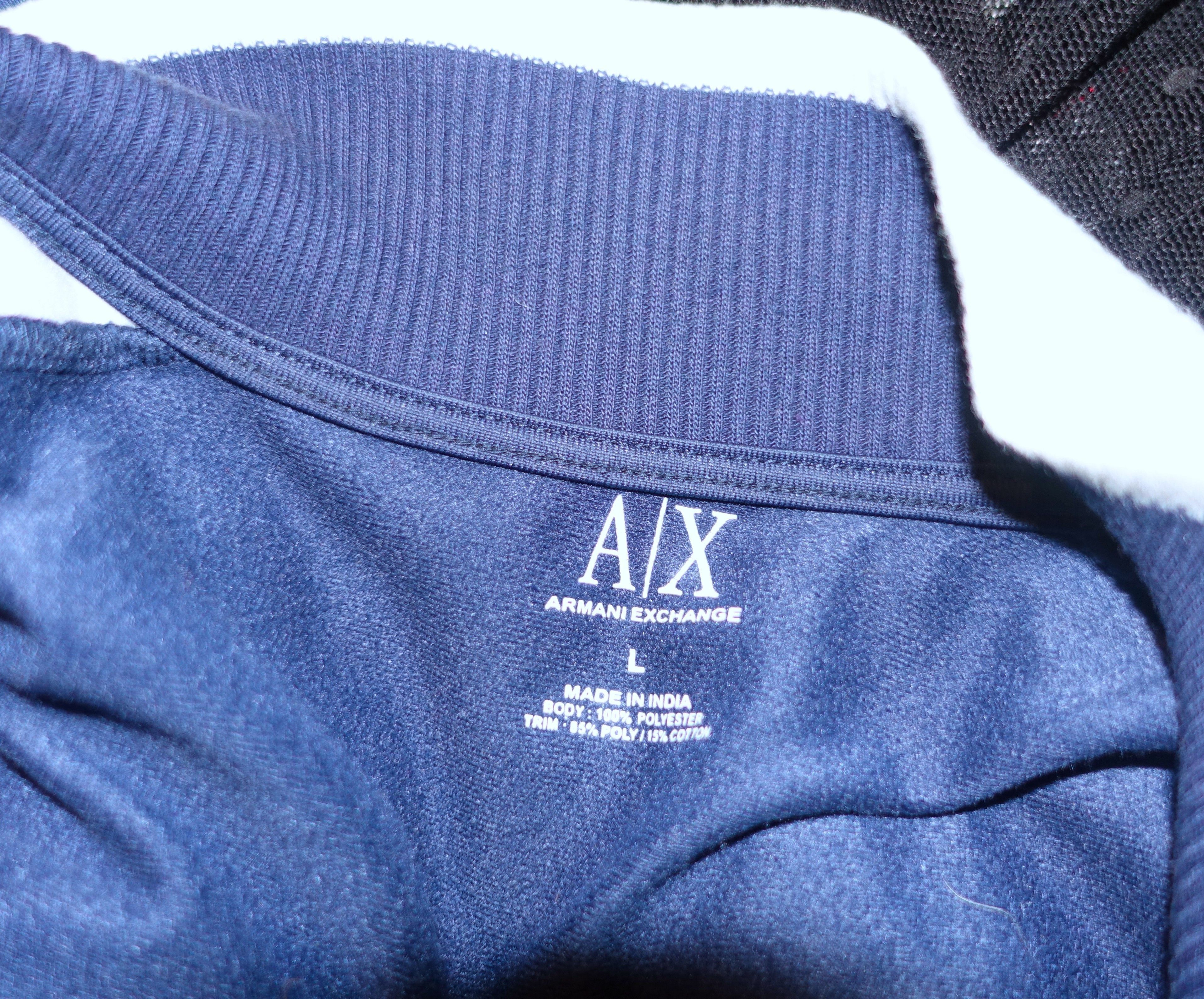 Armani Exchange Armani Exchange Navy Blue White Jacket L Size US L / EU 52-54 / 3 - 4 Thumbnail