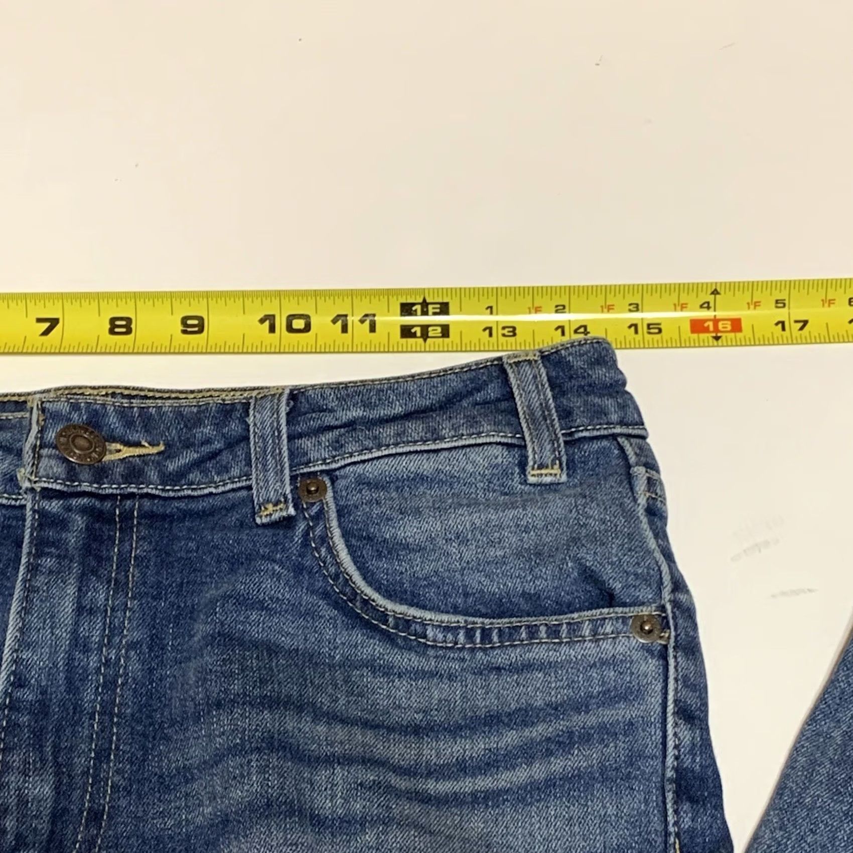 Levi's VINTAGE Levi’s 721 Skinny Patchwork Jean Womens 29x31 Blue Regular Stretch Pockets Denim Decade Classic Size 29" - 5 Thumbnail