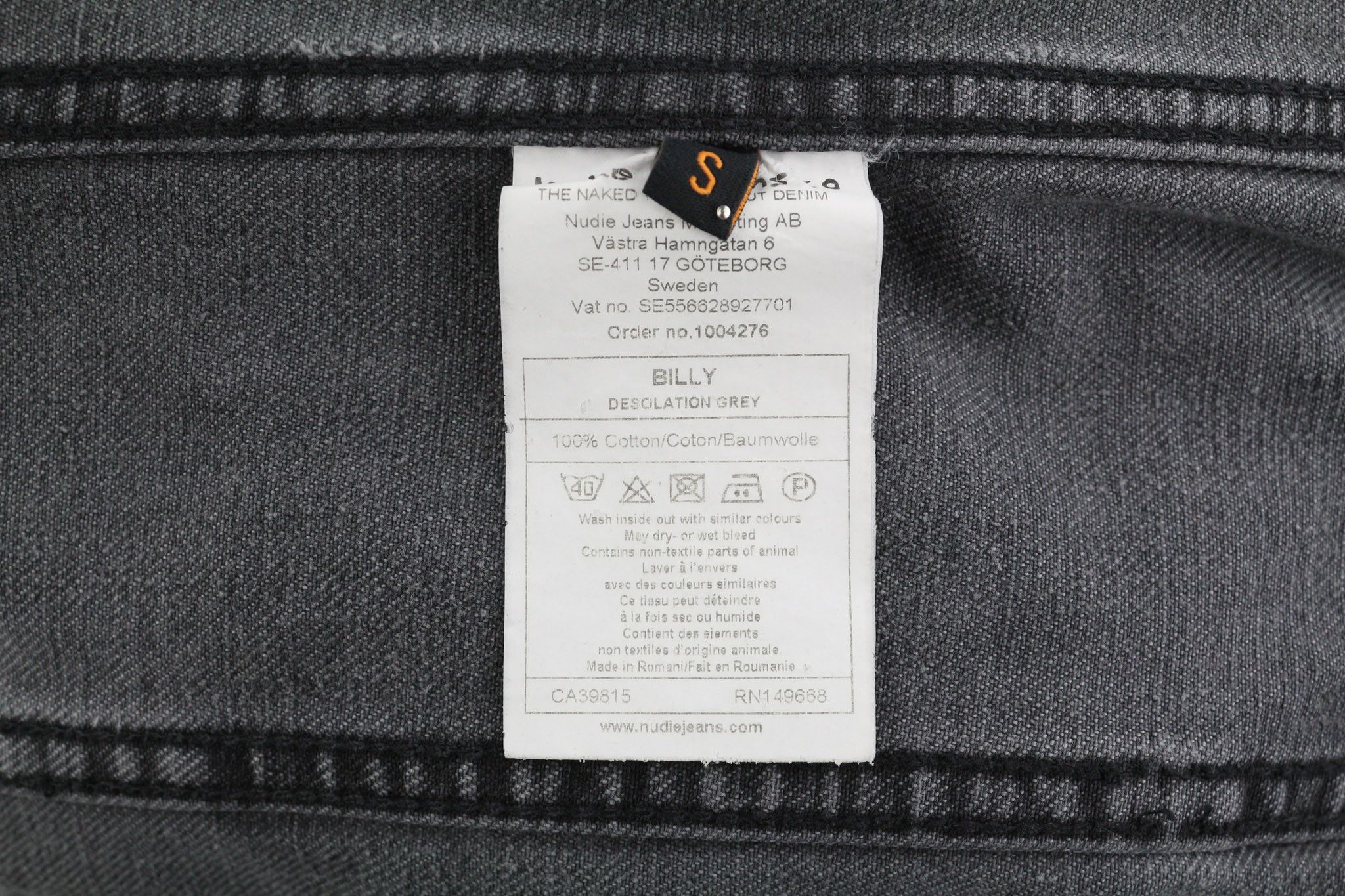 Nudie Jeans BILLY S Desolation Logo Patch Pockets Jacket 82473 Size US S / EU 44-46 / 1 - 7 Thumbnail