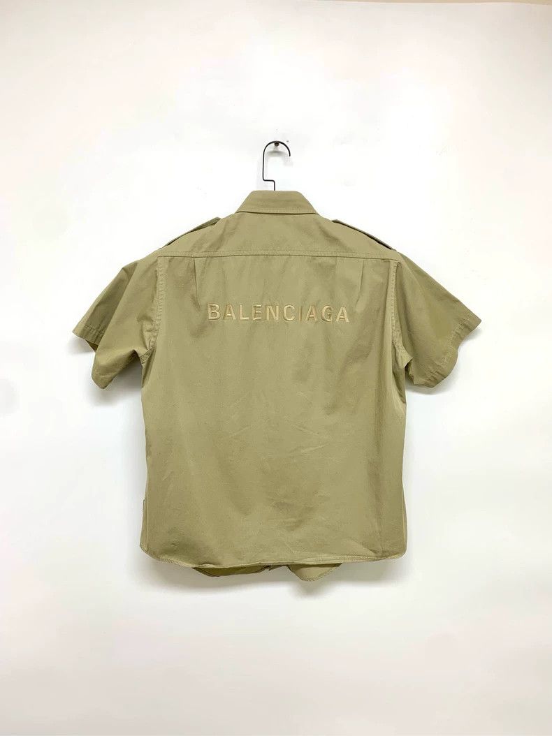 Balenciaga Balenciaga size 38 Khaki Cardigan Short Sleeve Size US XS / EU 42 / 0 - 8 Thumbnail
