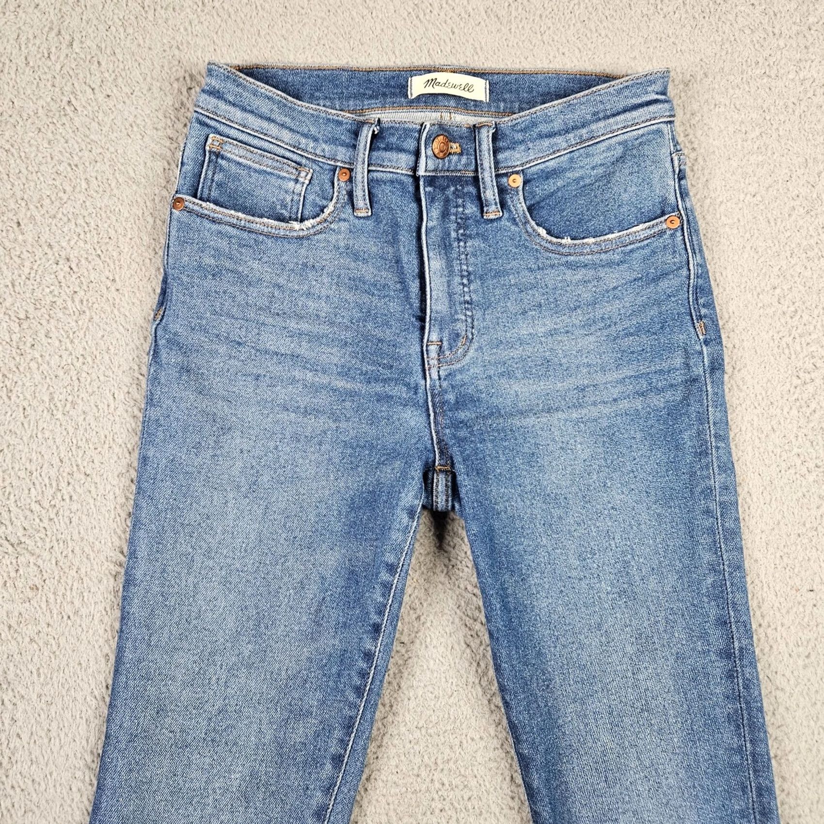 Madewell Madewell Jeans Skinny Blue 9” High-Rise Five Pockets Casual Size 28 Women Regular Multi-Color? No, Blue Size 28" / US 6 / IT 42 - 4 Thumbnail