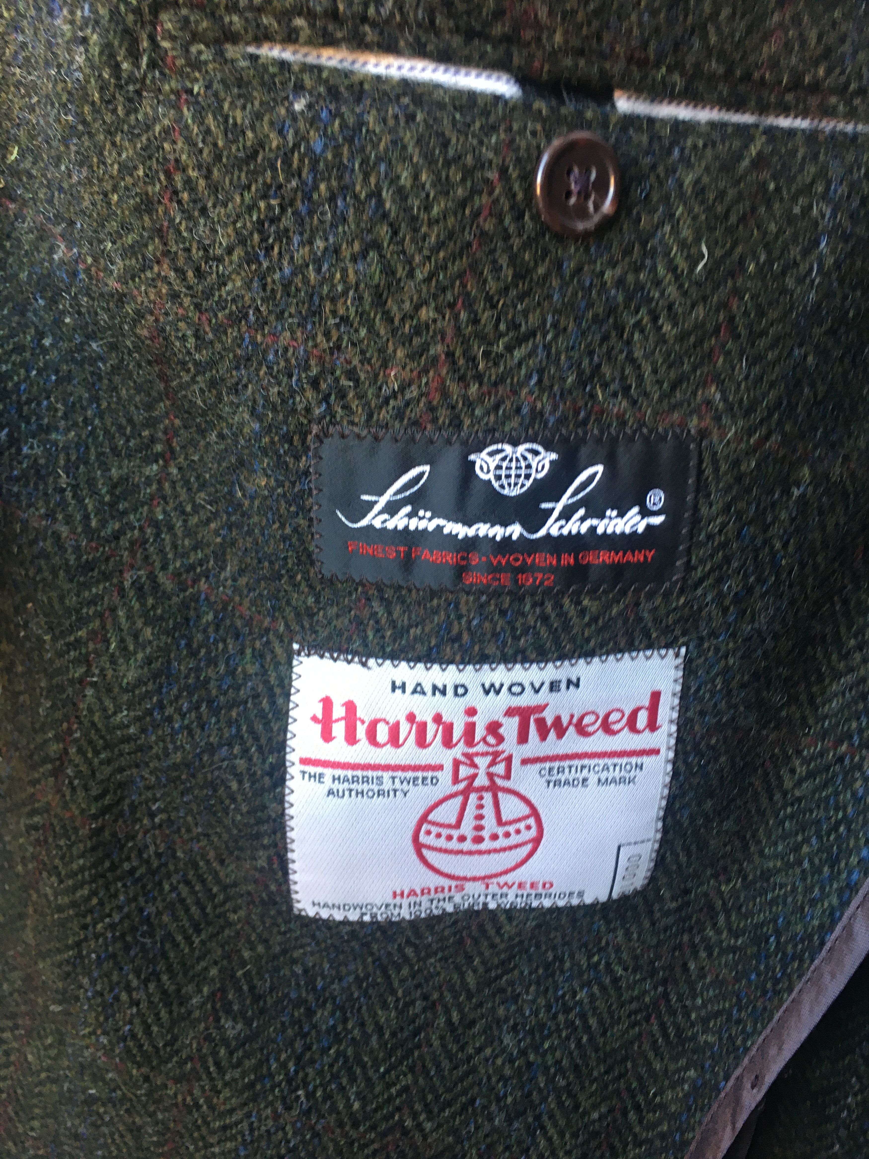 Other Herr von Eden Hand Woven Harris Tweed Size 44R - 14 Thumbnail