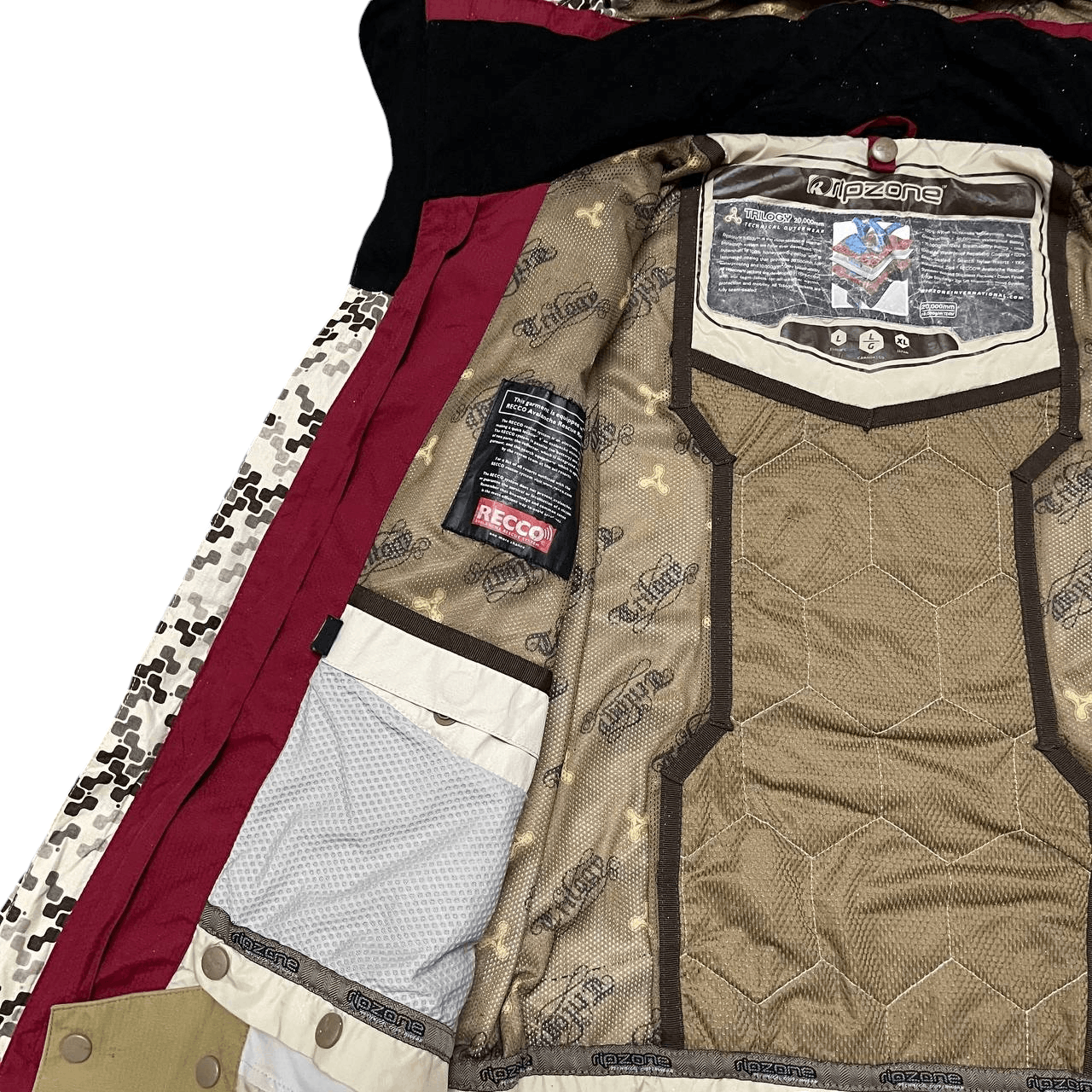 Japanese Brand Vintage Ripzone Technology Trilogy Camo Hooded Jacket Size US L / EU 52-54 / 3 - 13 Thumbnail