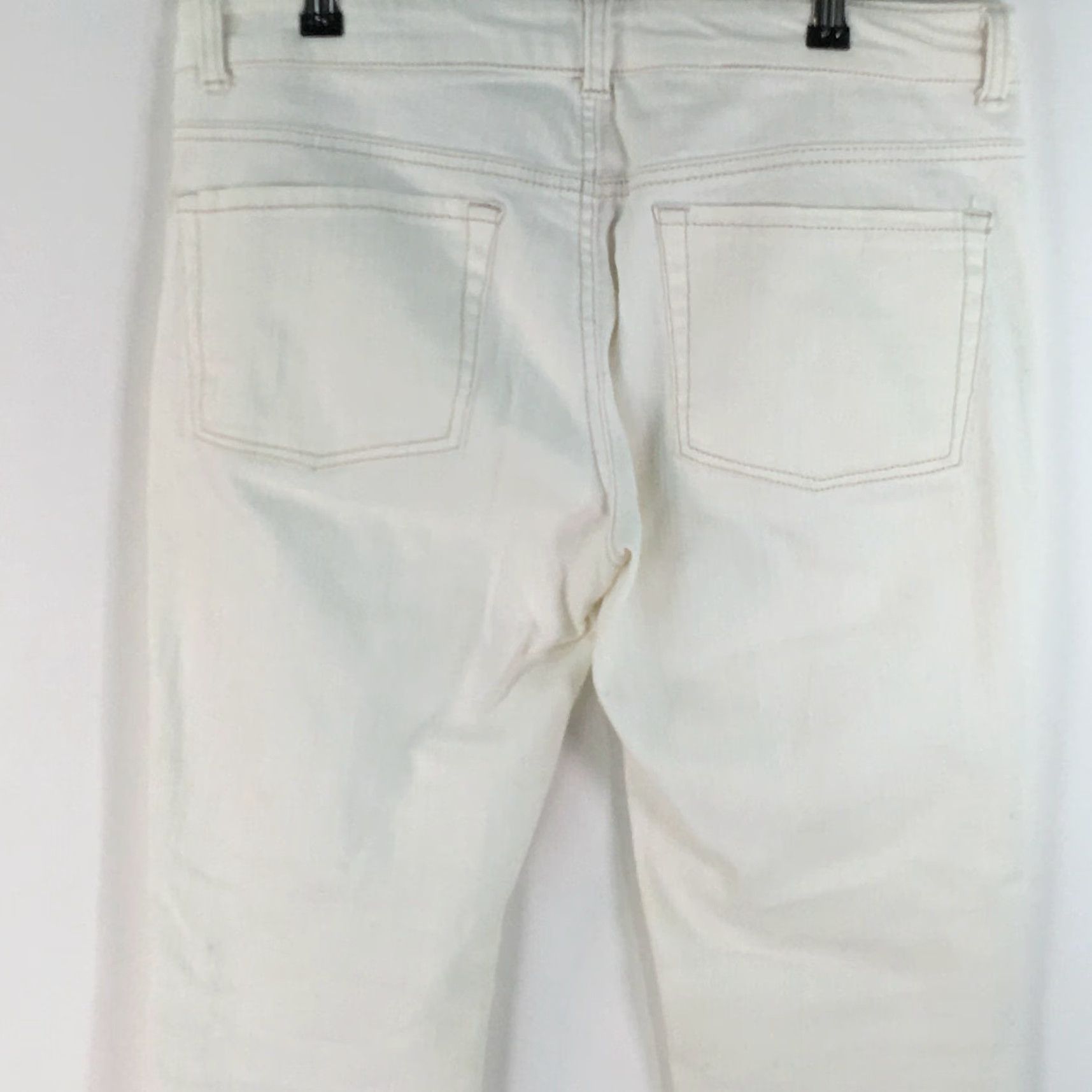 Vintage VINTAGE SO American Heritage Women Casual Distressed White Denim Jeans Size 13 Size 34" / US 12 / IT 48 - 4 Thumbnail