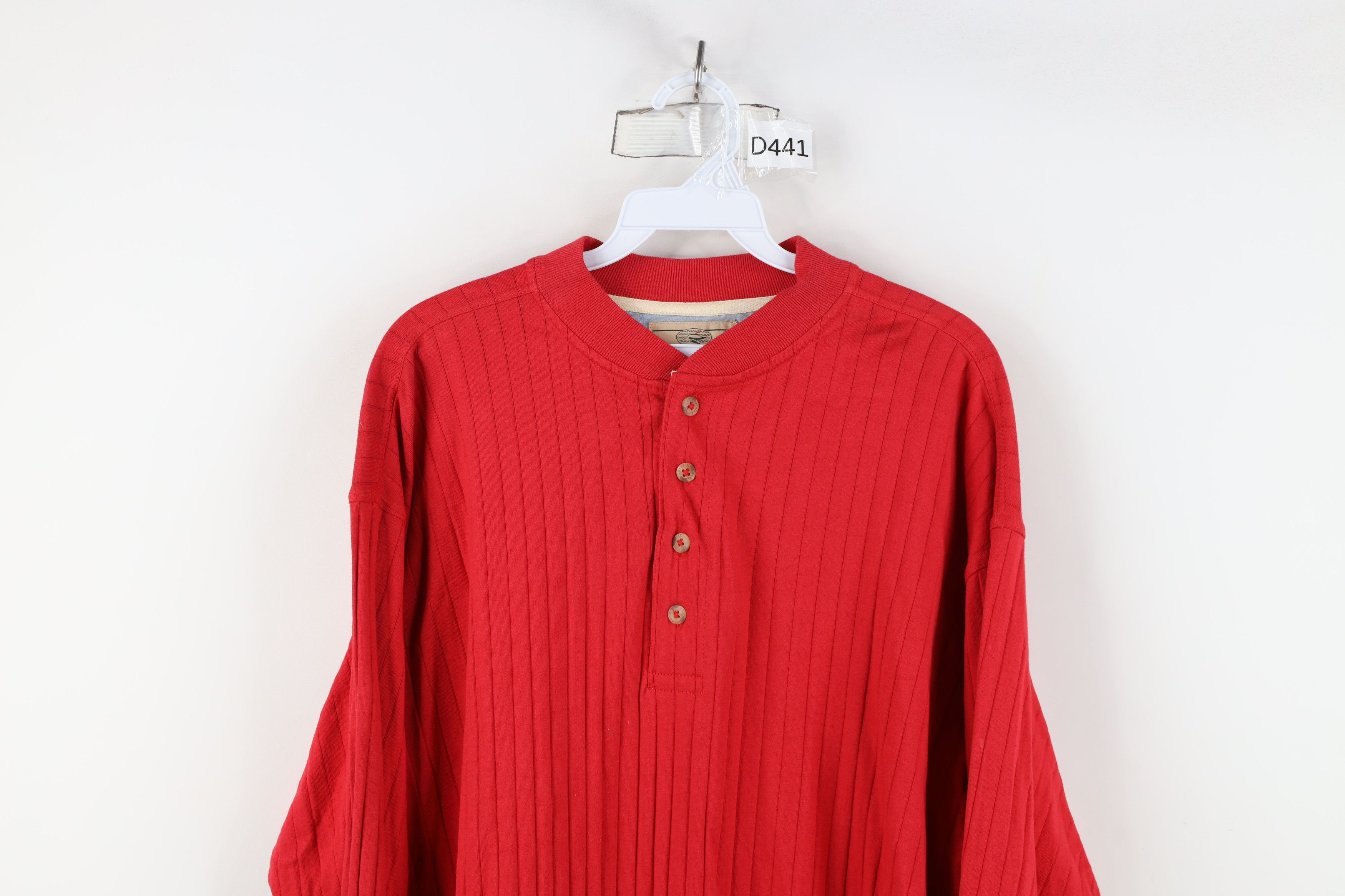 Vintage Vintage 90s Streetwear Striped Long Sleeve Henley T-Shirt Size US M / EU 48-50 / 2 - 2 Thumbnail