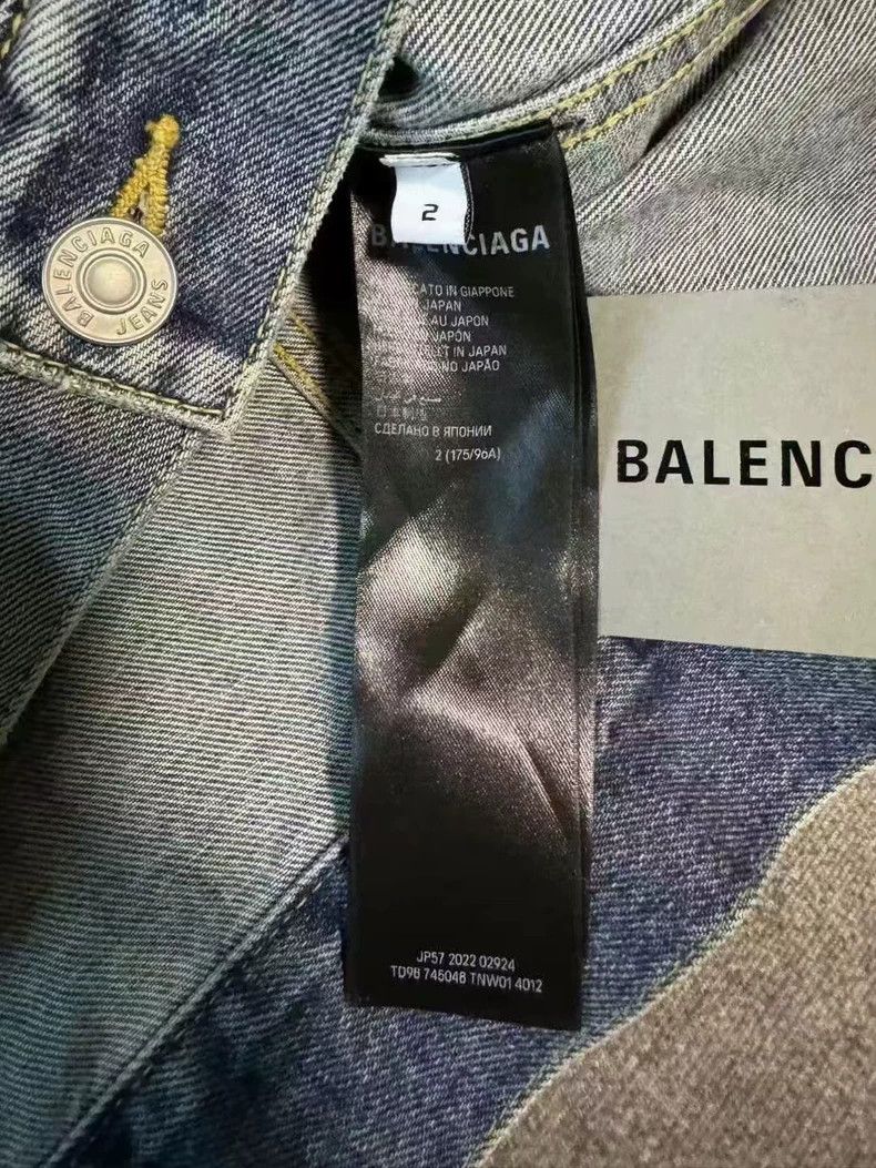 Balenciaga Balenciaga Blue graffiti denim jacket coat Size US M / EU 48-50 / 2 - 4 Thumbnail