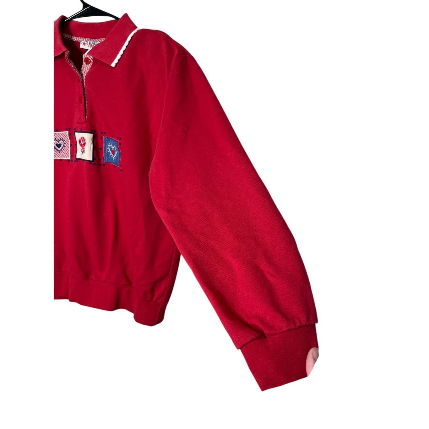 Other Koret City Blues Collared Pullover Sweatshirt Cotton Blend R Size S / US 4 / IT 40 - 4 Thumbnail