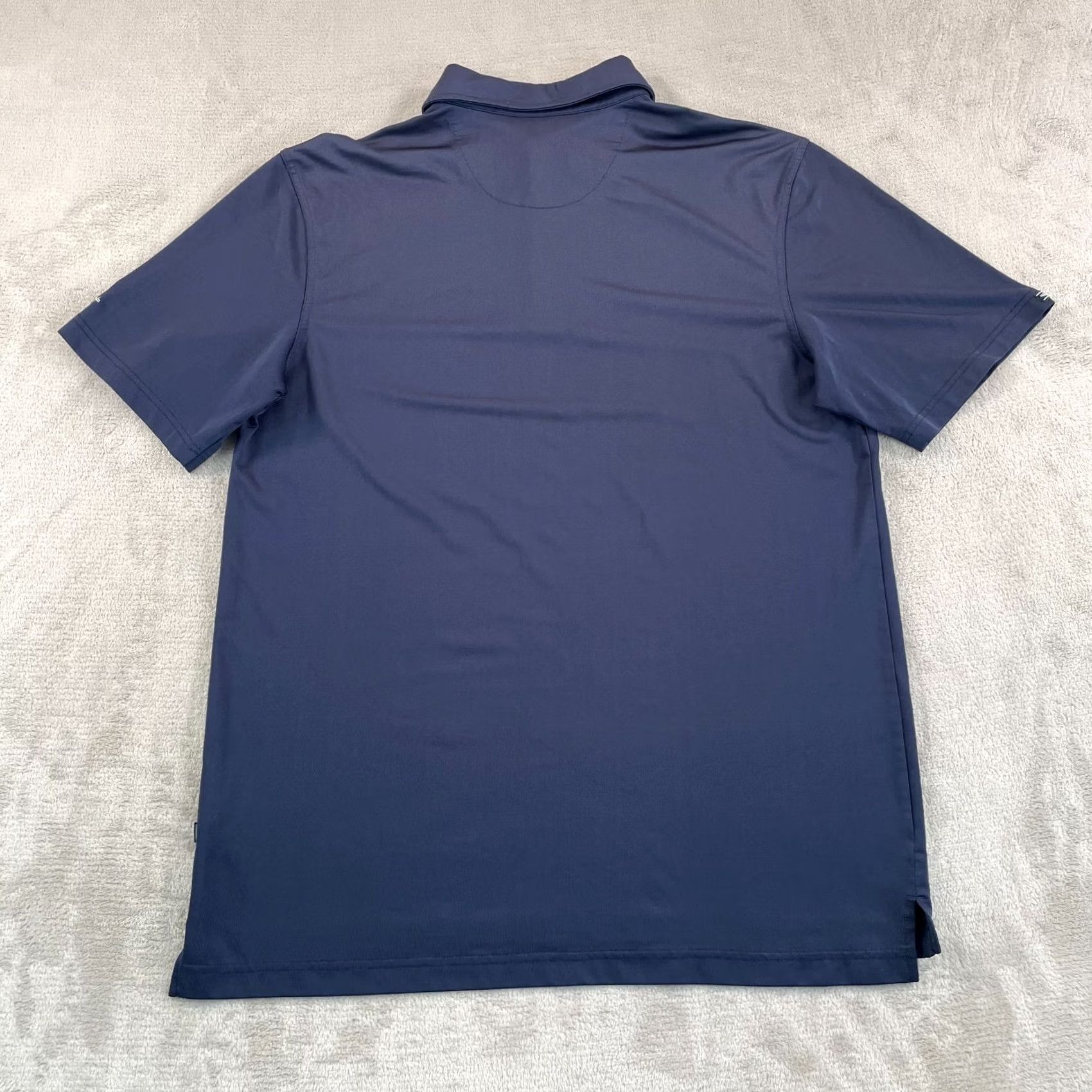 Vintage Straight Down x HR Barbwire Polo Men Large Nay Blue Striped Performance Polo Size US L / EU 52-54 / 3 - 5 Thumbnail