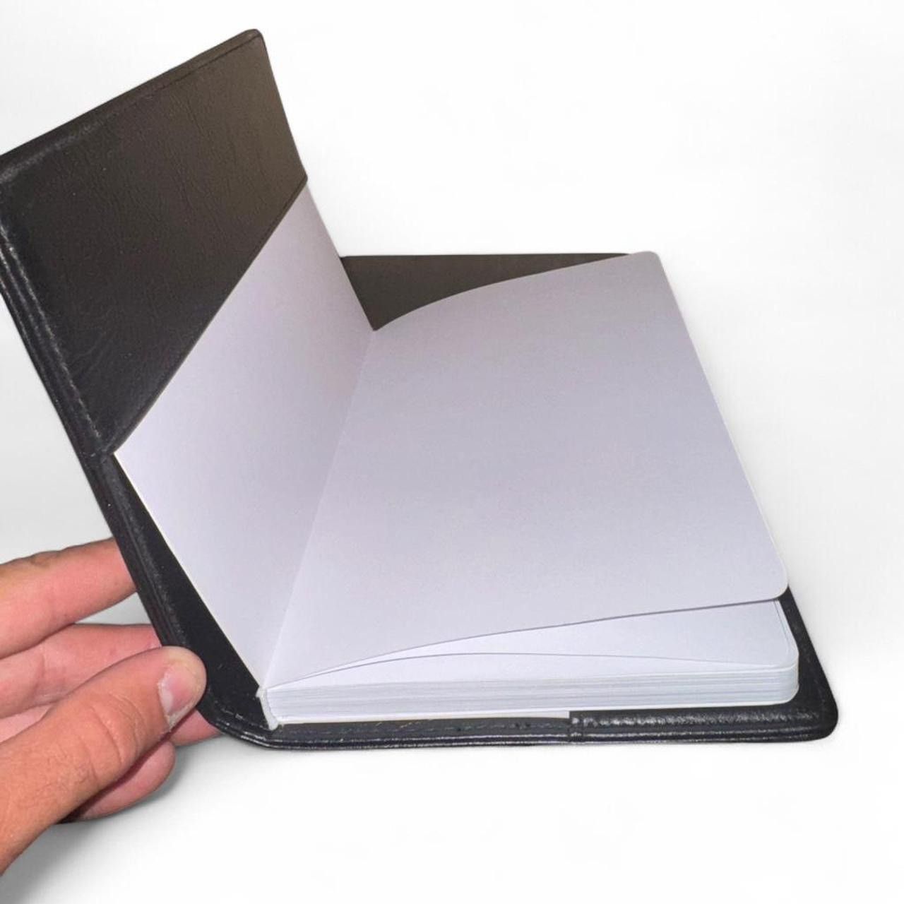 John Varvatos JOHN VARVATOS Black leather journal with silver logo Size ONE SIZE - 2 Thumbnail