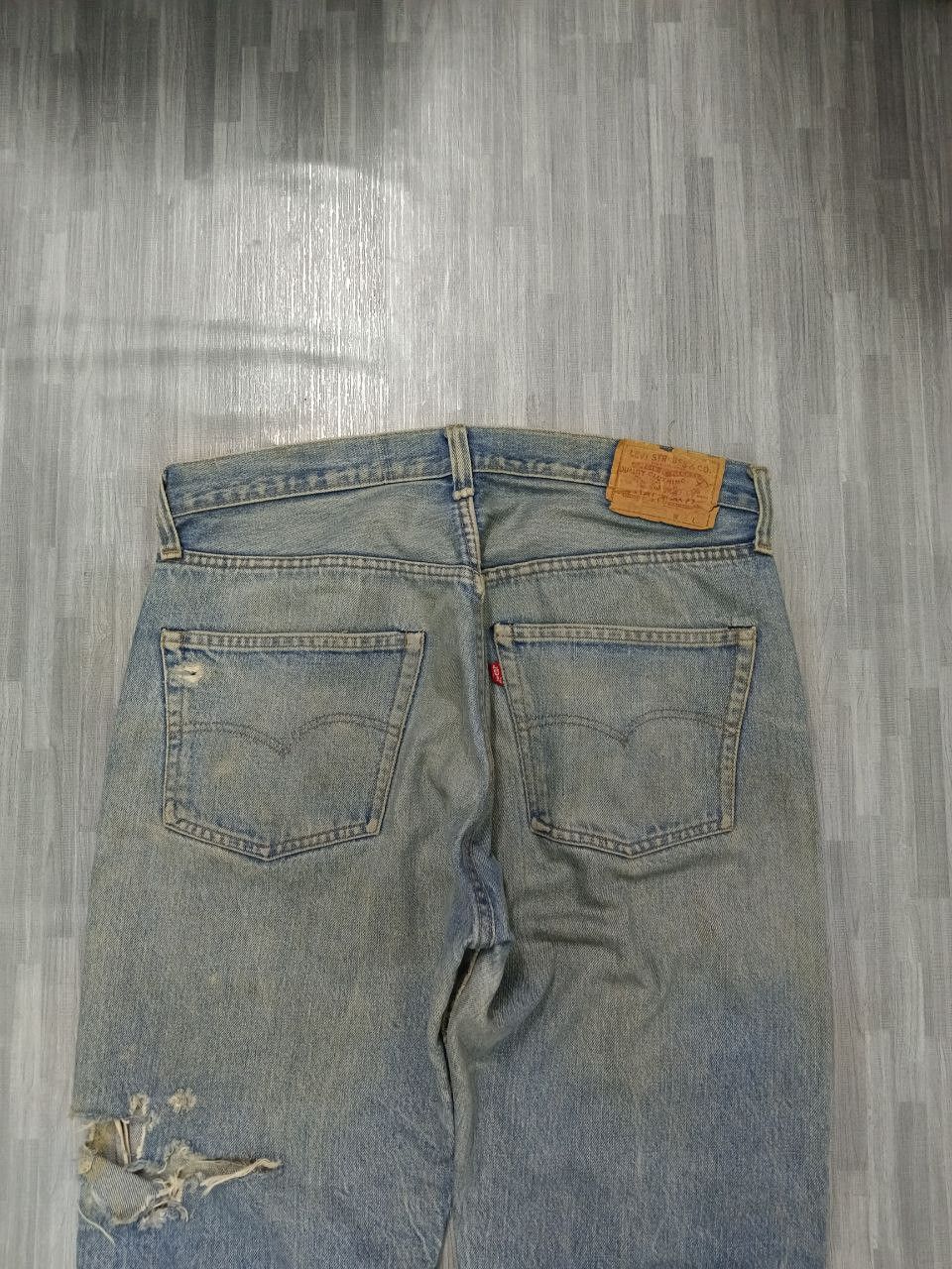 Levi's Vintage Clothing THRASH LEVIS 70s SELVEDGE DENIM PANTS Size US 33 - 5 Thumbnail