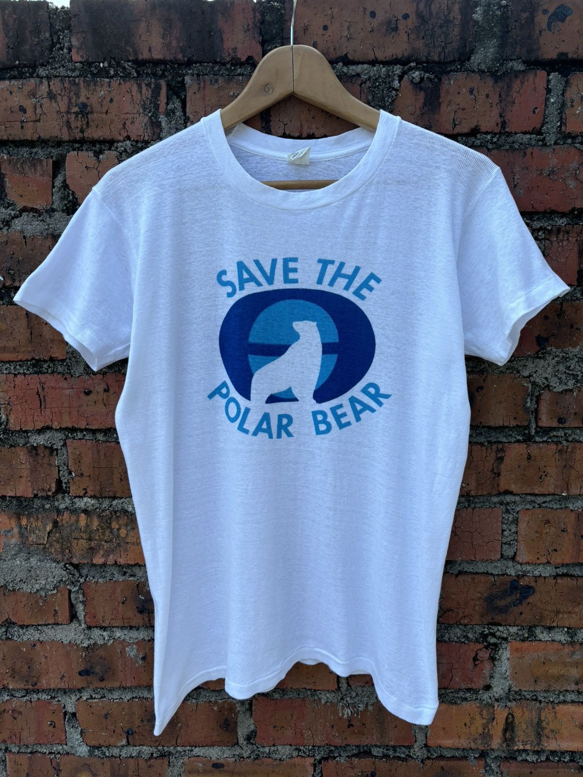 Vintage Vintage 70s SAVE THE POLAR BEAR Size US L / EU 52-54 / 3 - 1 Thumbnail
