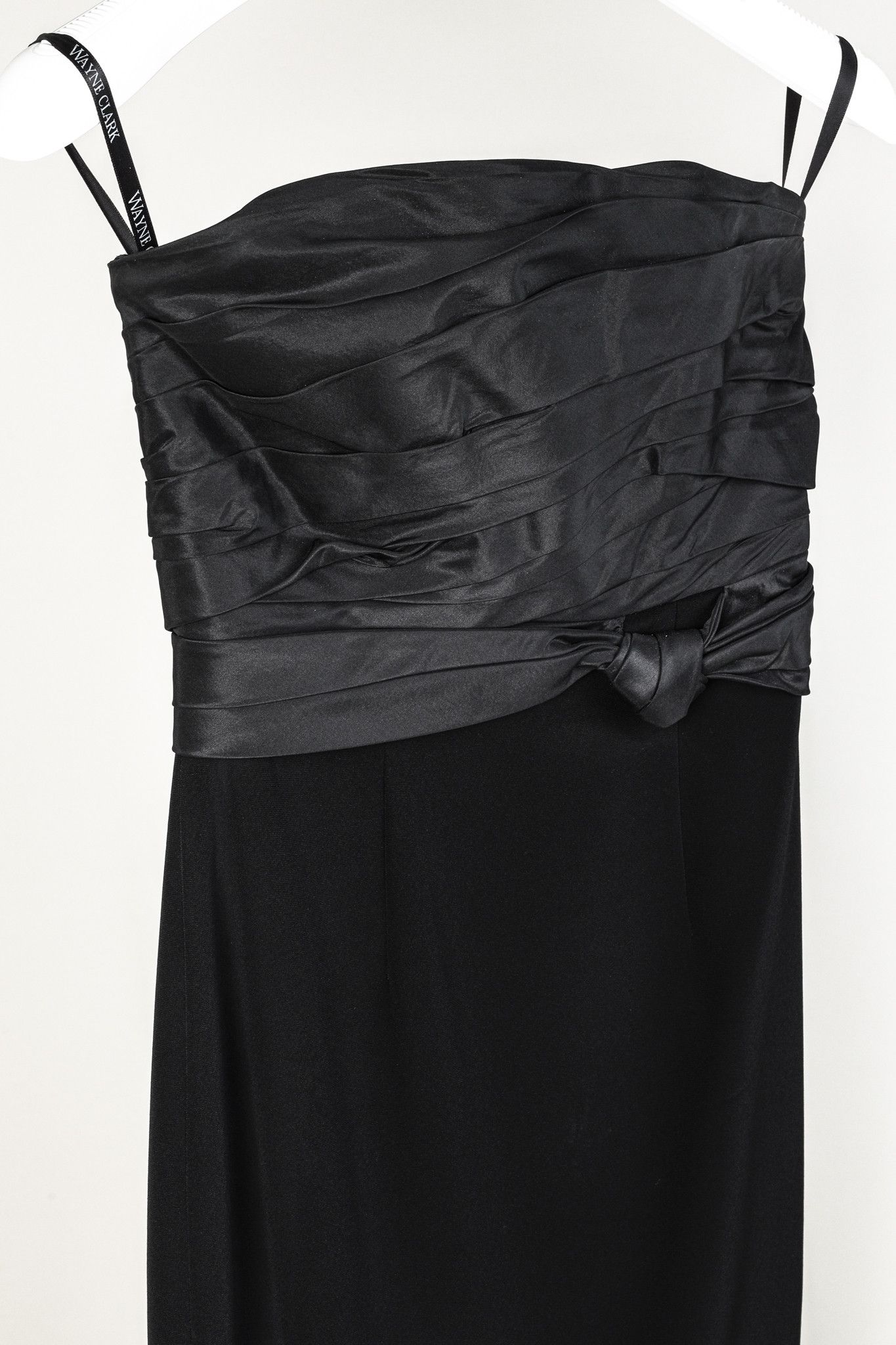 Other Wayne Clark Black Taffeta and Crepe Strapless Dress Size S / US 4 / IT 40 - 3 Thumbnail