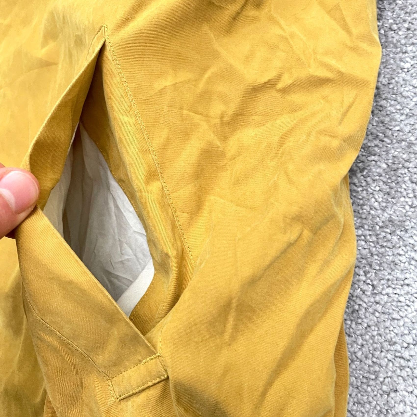 Nautica Nautica Windbreaker Jacket Mens XL Mustard Yellow Full Zip Pockets Lined Outdoor Solid Yellow Windbreaker Mens XL Size US XL / EU 56 / 4 - 6 Thumbnail