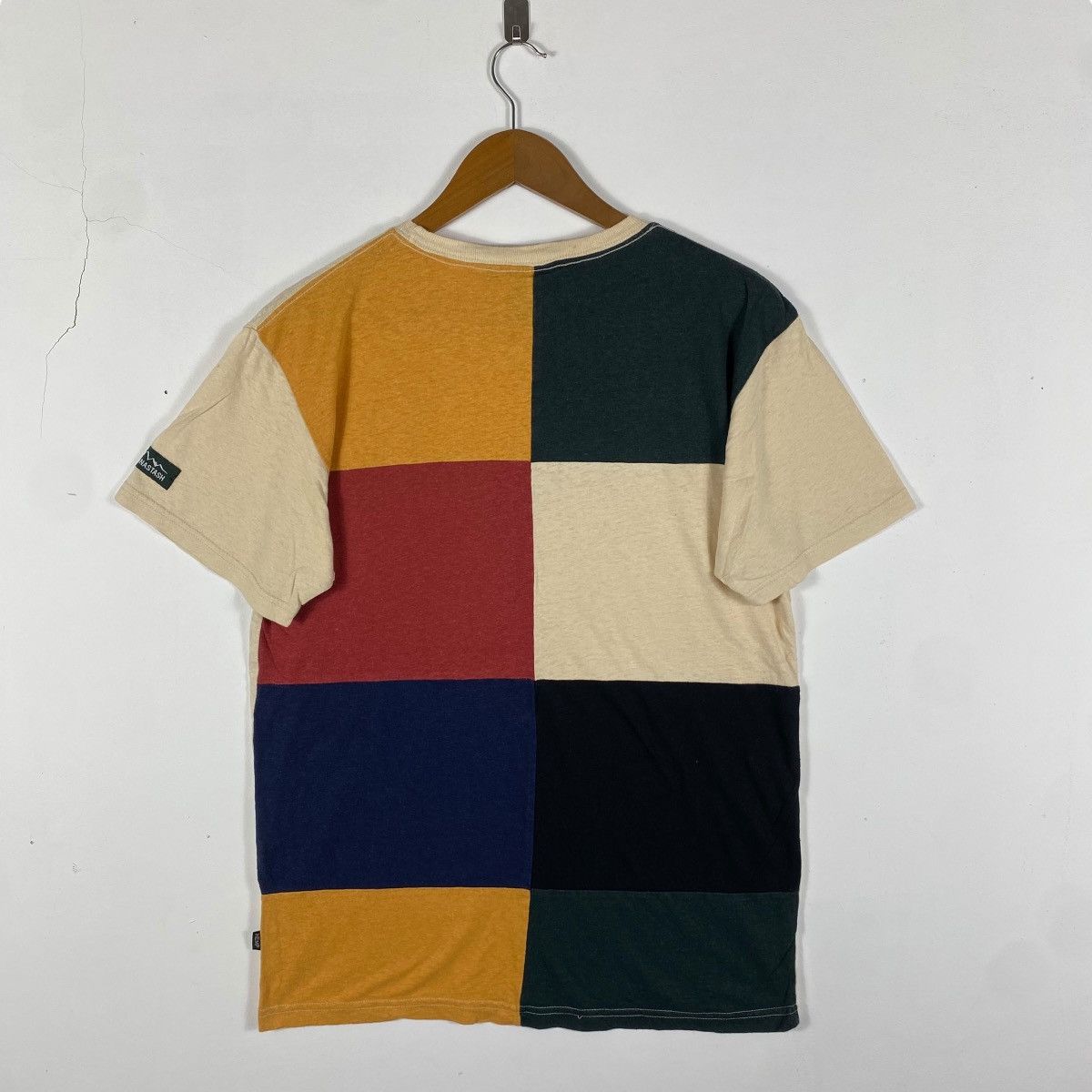 Manastash MANASTASH Hemp Clothing Colour Block Patched Tee Shirt Size US L / EU 52-54 / 3 - 5 Thumbnail