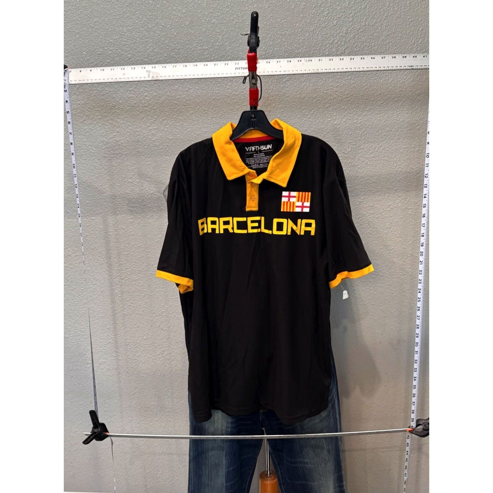 Vintage Fifth Sun Barcelona Polo Shirt L Men Short Sleeve Polo Shirt Large L SHIRT Mens Polo Barcelona L Size US L / EU 52-54 / 3 - 2 Thumbnail