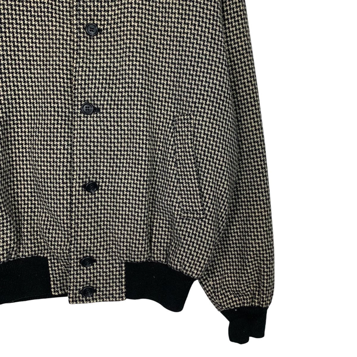 Japanese Brand MEN’S JAC Houndstooth Button Collared Wool Jacket #2078-C91 Size US M / EU 48-50 / 2 - 4 Thumbnail