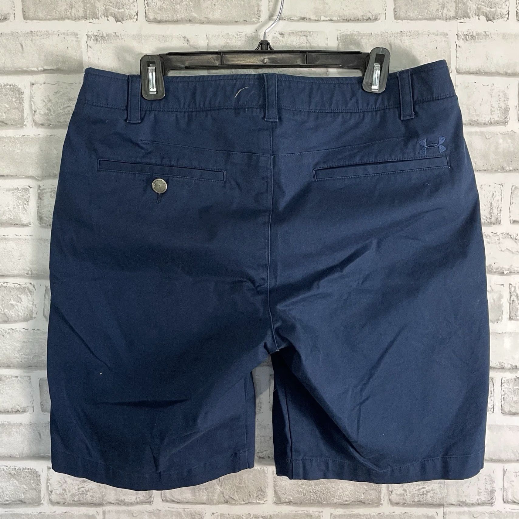 Under Armour Under Armour Dark Blue Cotton Blend Casual Shorts Mens Size 36 Size US 36 / EU 52 - 5 Thumbnail