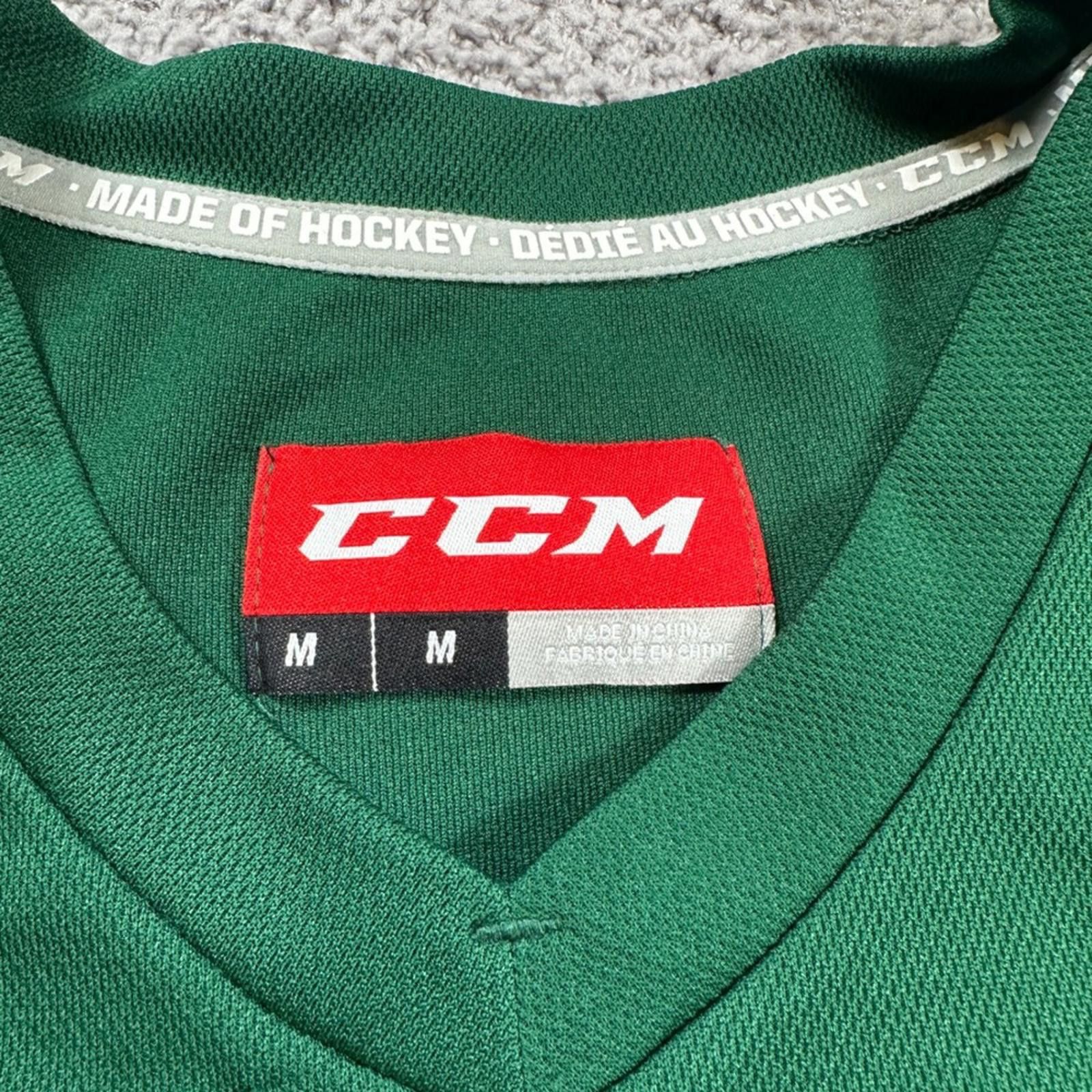 Ccm CCM Hockey Jersey Mens M Practice Training Green Long Sleeve Size US M / EU 48-50 / 2 - 5 Thumbnail