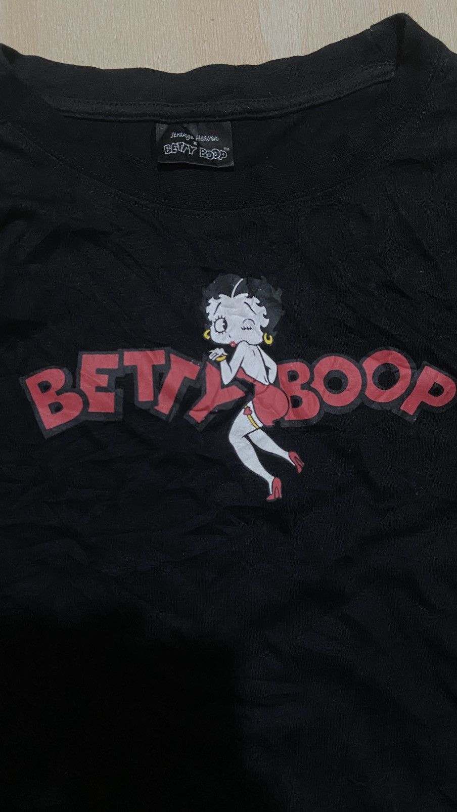 Japanese Brand × Other × Vintage Oversized Fishnet Strange Heaven x Betty Boop Tee Size US M / EU 48-50 / 2 - 3 Thumbnail
