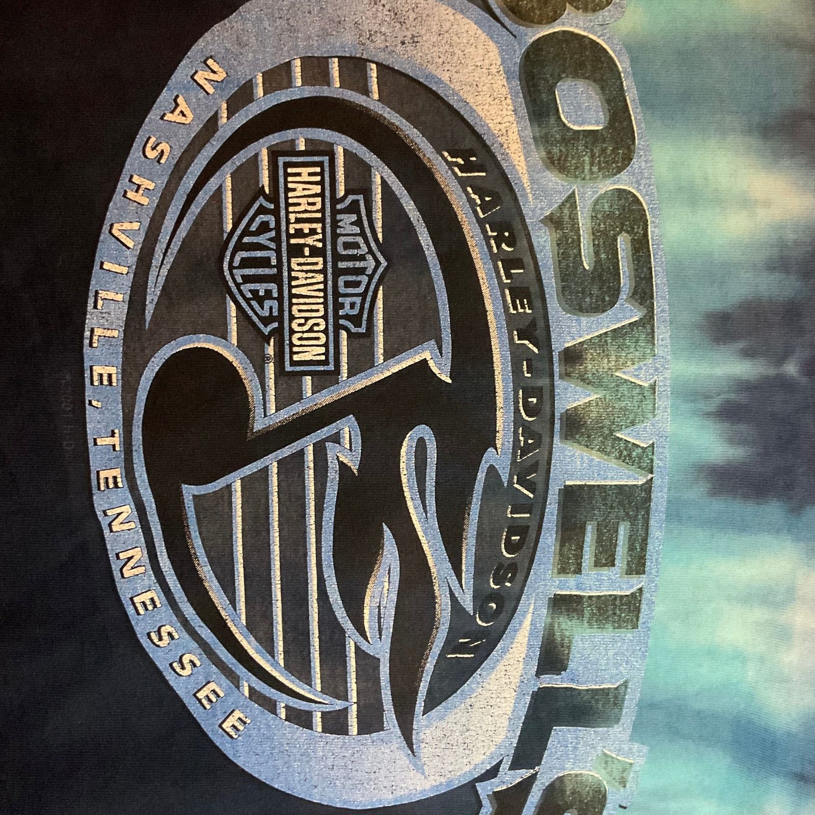 Harley Davidson 💙 HARLEY-DAVIDSON “BOSWELL’S NASHVILLE” TIE-DYE 💙 Size XL Size US XL / EU 56 / 4 - 5 Thumbnail