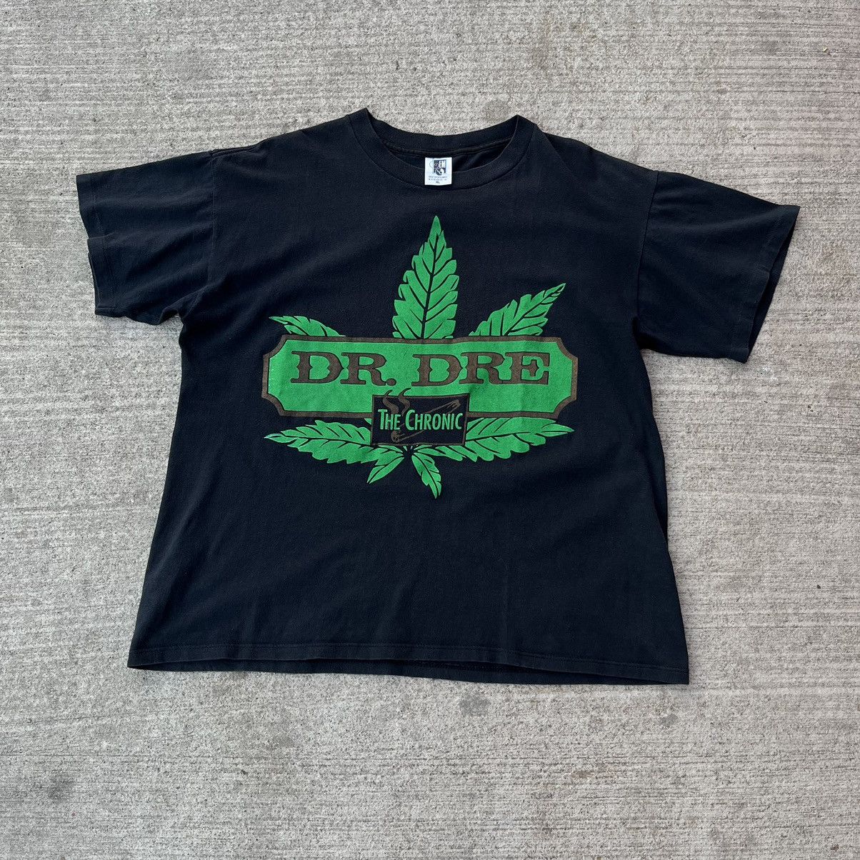 Image of Dr Dre x Rap Tees Vintage Dr. Dre “The Chronic” Shirt 93’ in Black, Men's (Size XL)