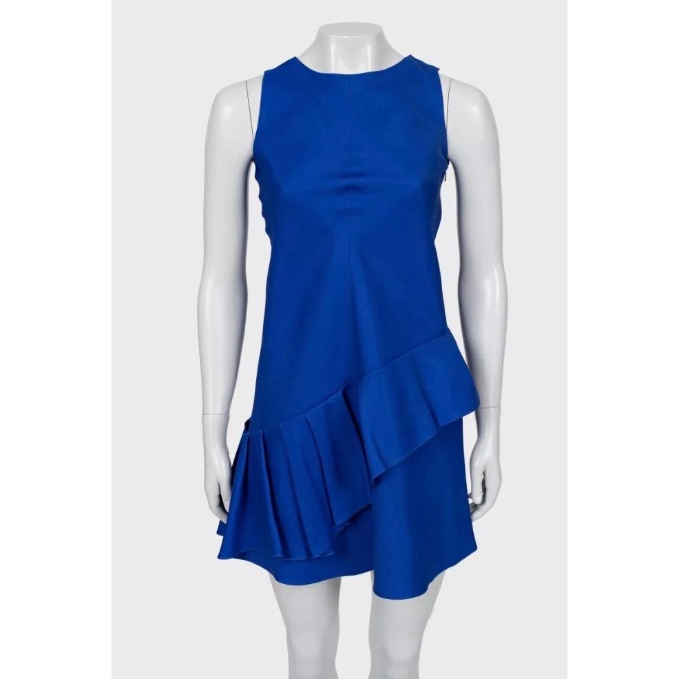 Dior Christian Dior Vintage Blue Silk Blend A-Line Dress Sz.40/S Size S / US 4 / IT 40 - 1 Thumbnail