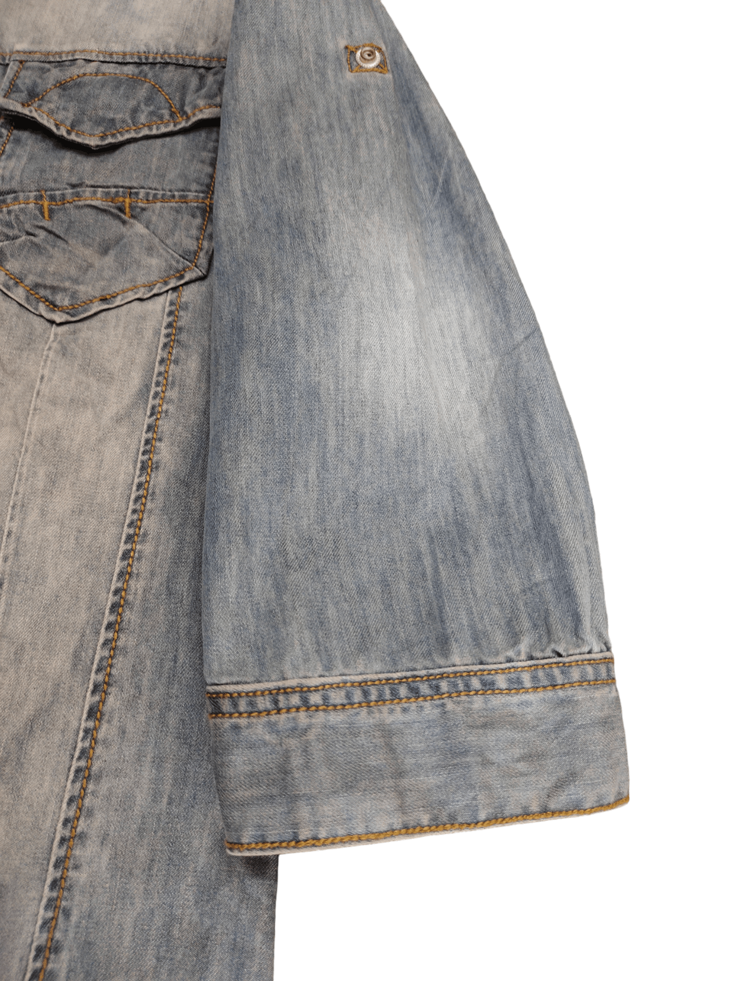Tornado Mart Tornado Mart Double Pocket Denim Shirt Size US M / EU 48-50 / 2 - 6 Thumbnail