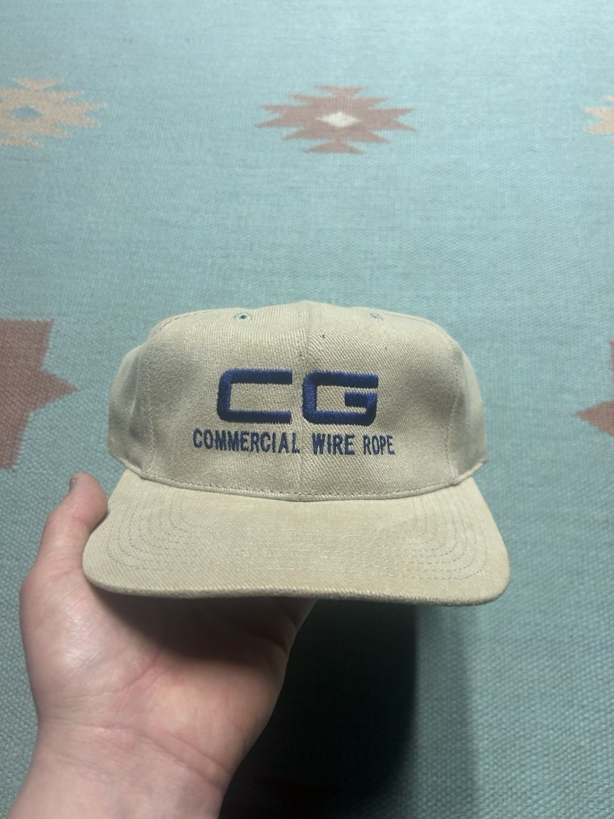 Vintage Vtg hat CG commercial wire rope lifting rigging specialists Size ONE SIZE - 2 Thumbnail