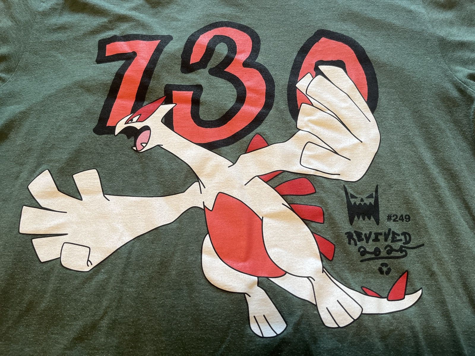 Asspizza Asspizza Babbit Revived Gen 2 Shiny Lugia tee + star pin Size US L / EU 52-54 / 3 - 2 Thumbnail