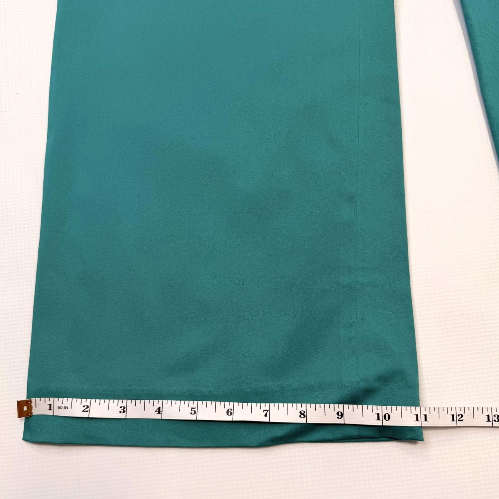 Vintage Antonio Melani Pants Womens 10 Blue Baily Bow Tie Straight Leg Stretch Career Size 32" / US 10 / IT 46 - 3 Thumbnail