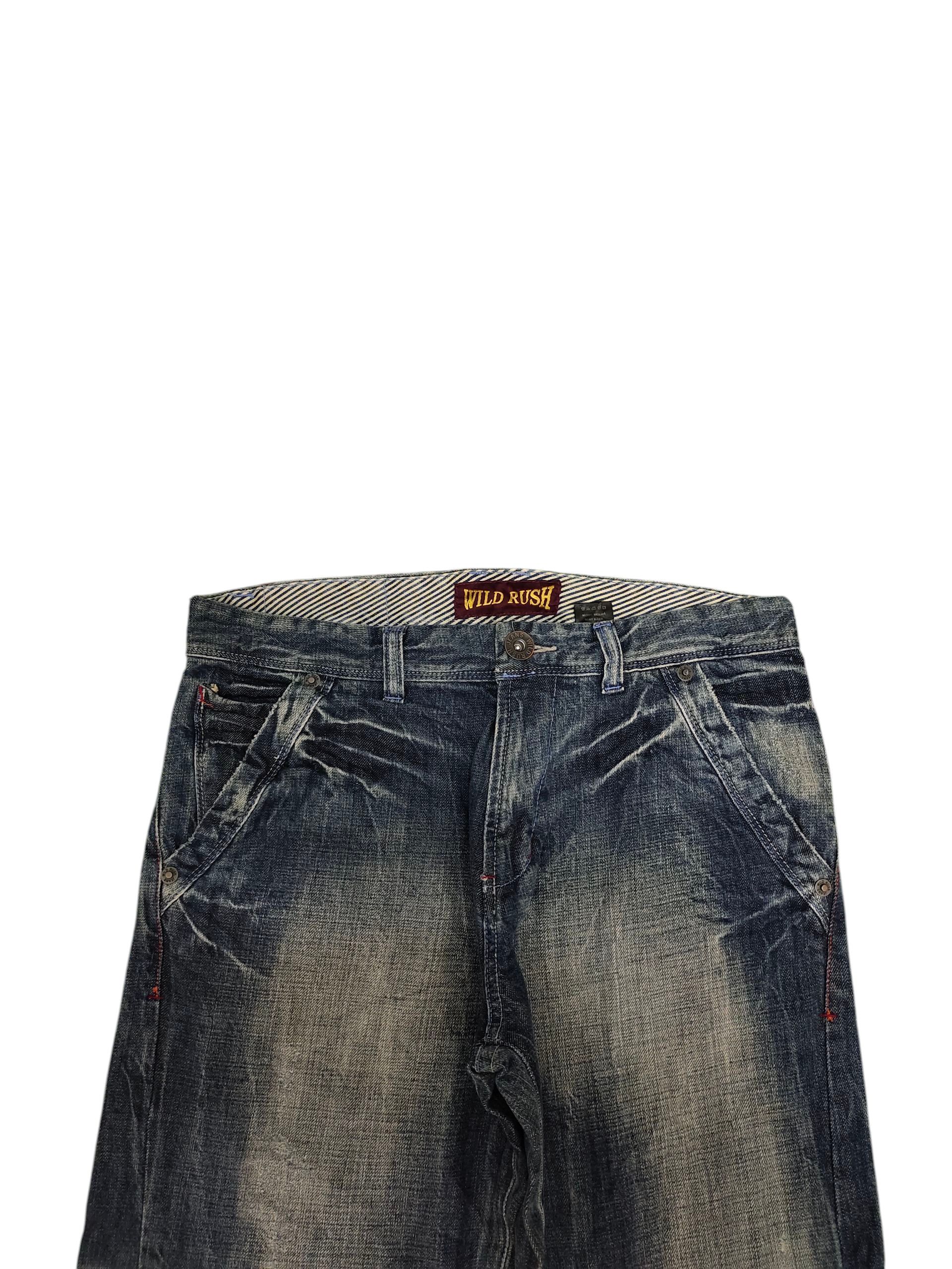 Hysteric Glamour Flare Loose Jeans Wild Rush Clawmark Distress Bootcut Y2k Size US 34 / EU 50 - 3 Thumbnail
