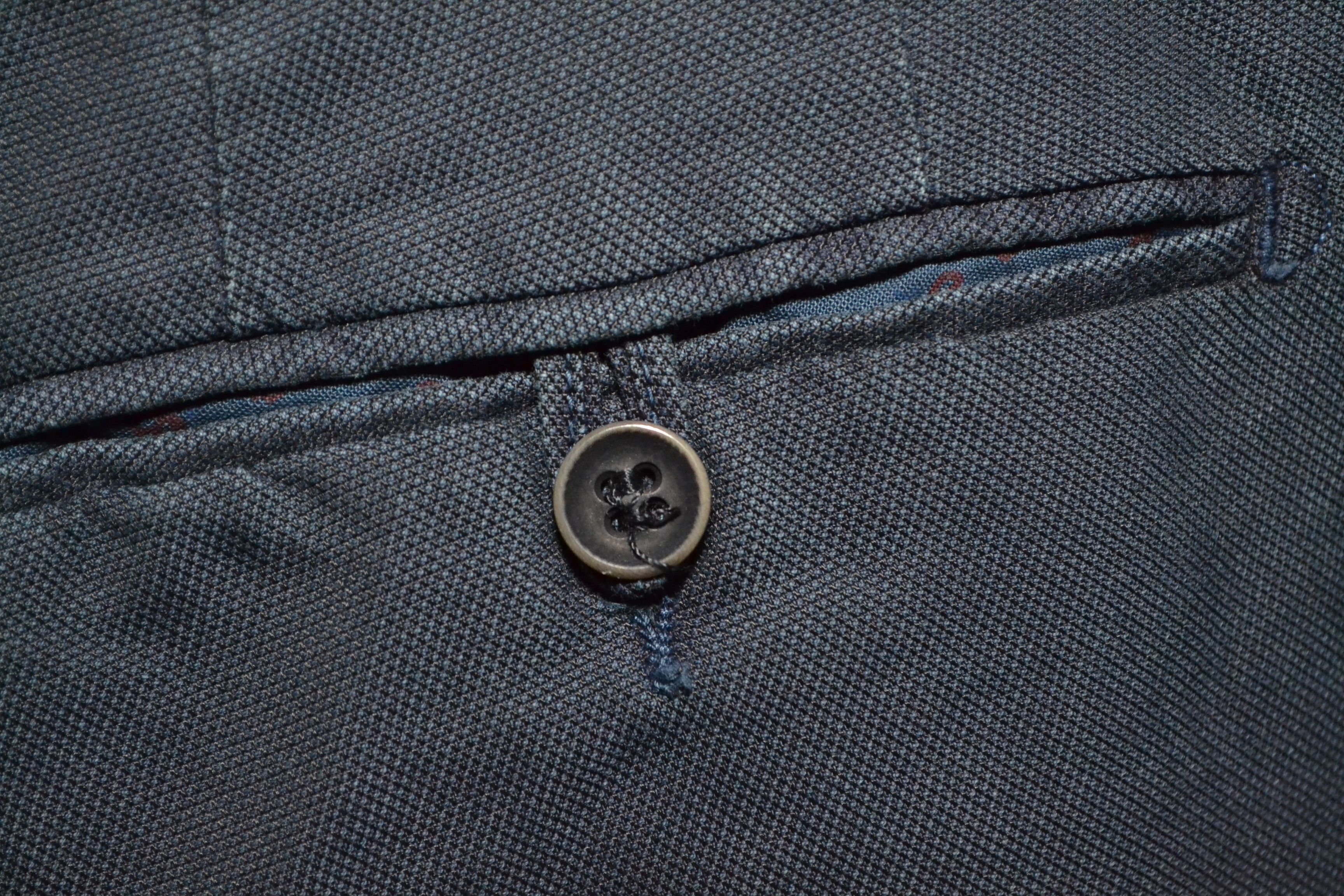 L.B.M. 1911 LBM 1911 Trousers 52 Navy fancy weave Flat front Size US 36 / EU 52 - 7 Thumbnail