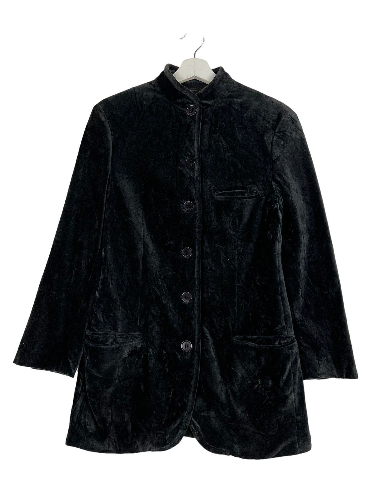 Armani 🔥EMPORIO ARMANI VELVET BLAZER FULL BUTTON JACKET MADE ITALY Size US M / EU 48-50 / 2 - 1 Thumbnail