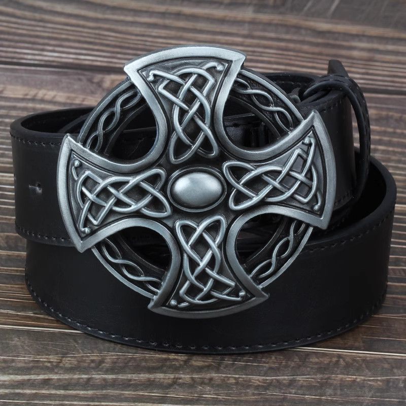 Designer Cross Vintage Belt Riveted Belts Menswear Accessories Size ONE SIZE - 6 Thumbnail