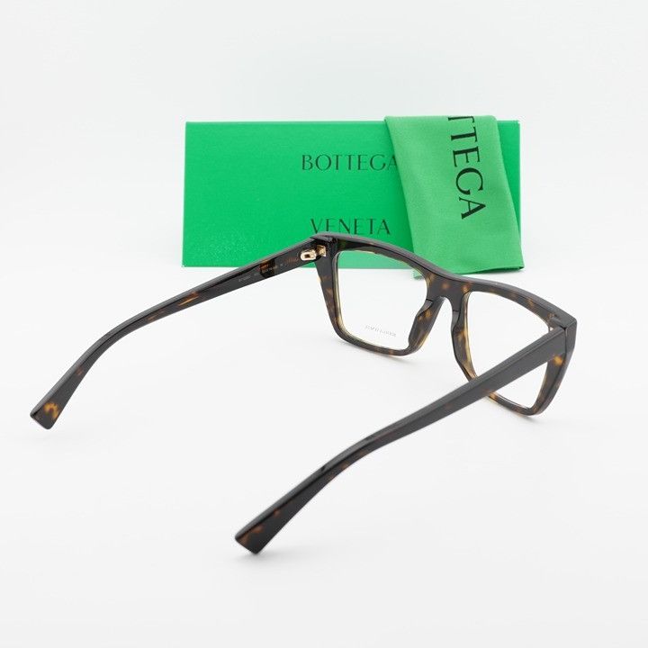 Bottega Veneta Bottega Veneta BV1258O 002 Eyeglasses Havana 53mm Rectangle Size ONE SIZE - 10 Thumbnail