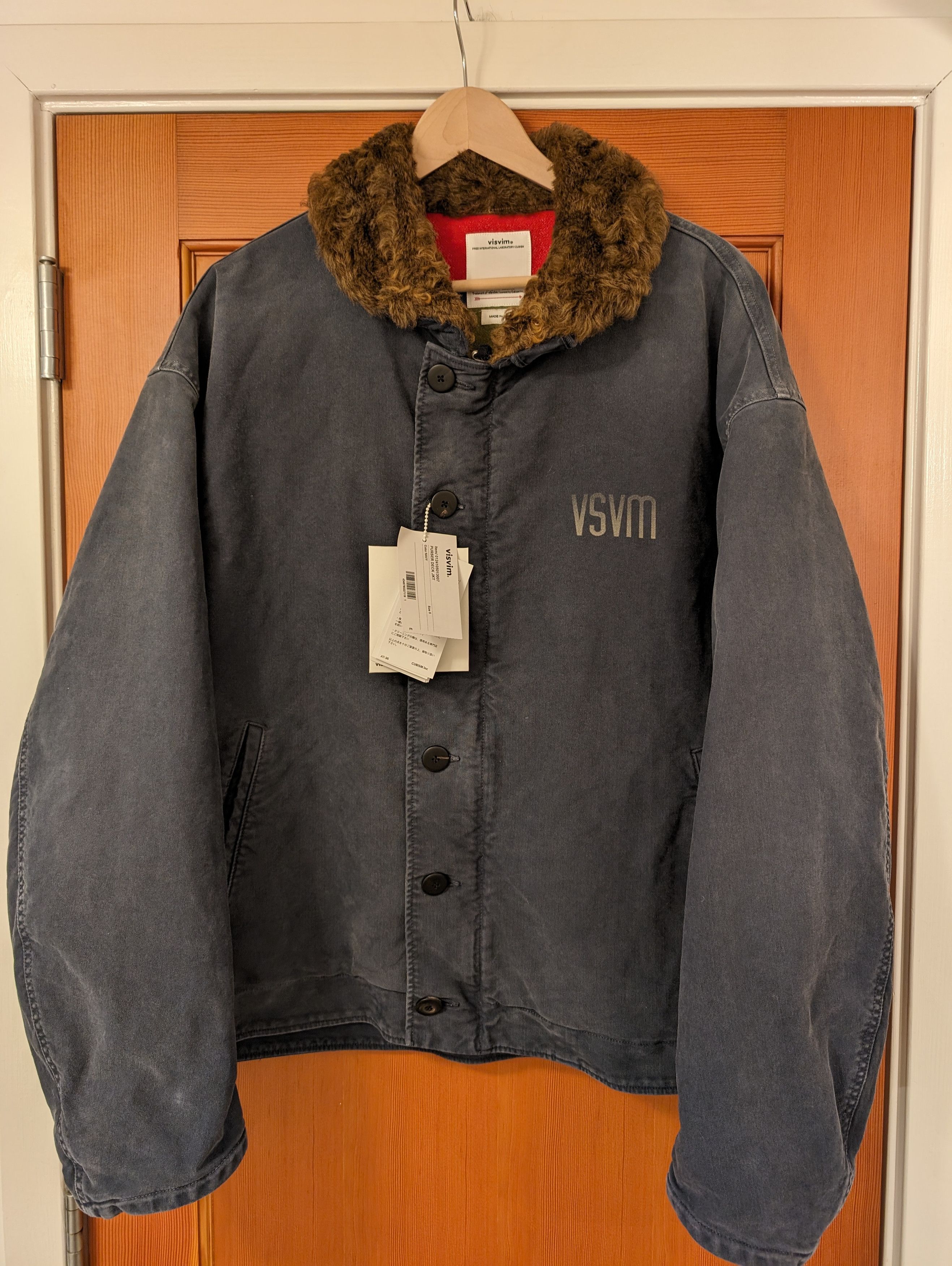 Image of Visvim 24Ss Purser Deck Jkt (Navy), Men's (Size 2XL)