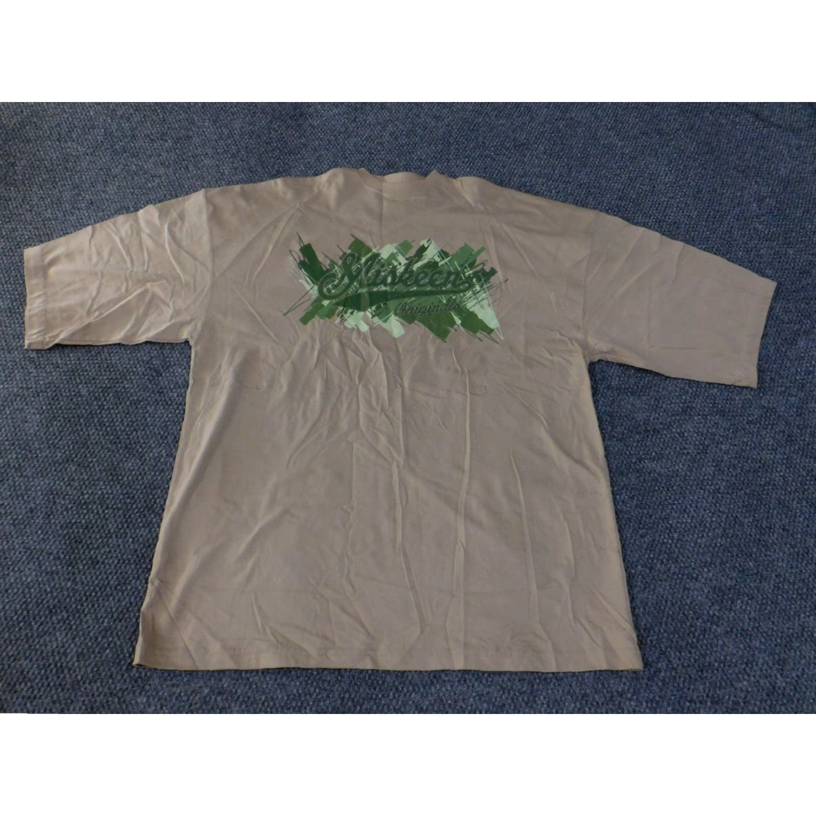 Vintage Miskeen T-Shirt Mens XL Beige Logo Crew Neck Short Sleeve Vintage? (adjusted) Size US XL / EU 56 / 4 - 2 Thumbnail