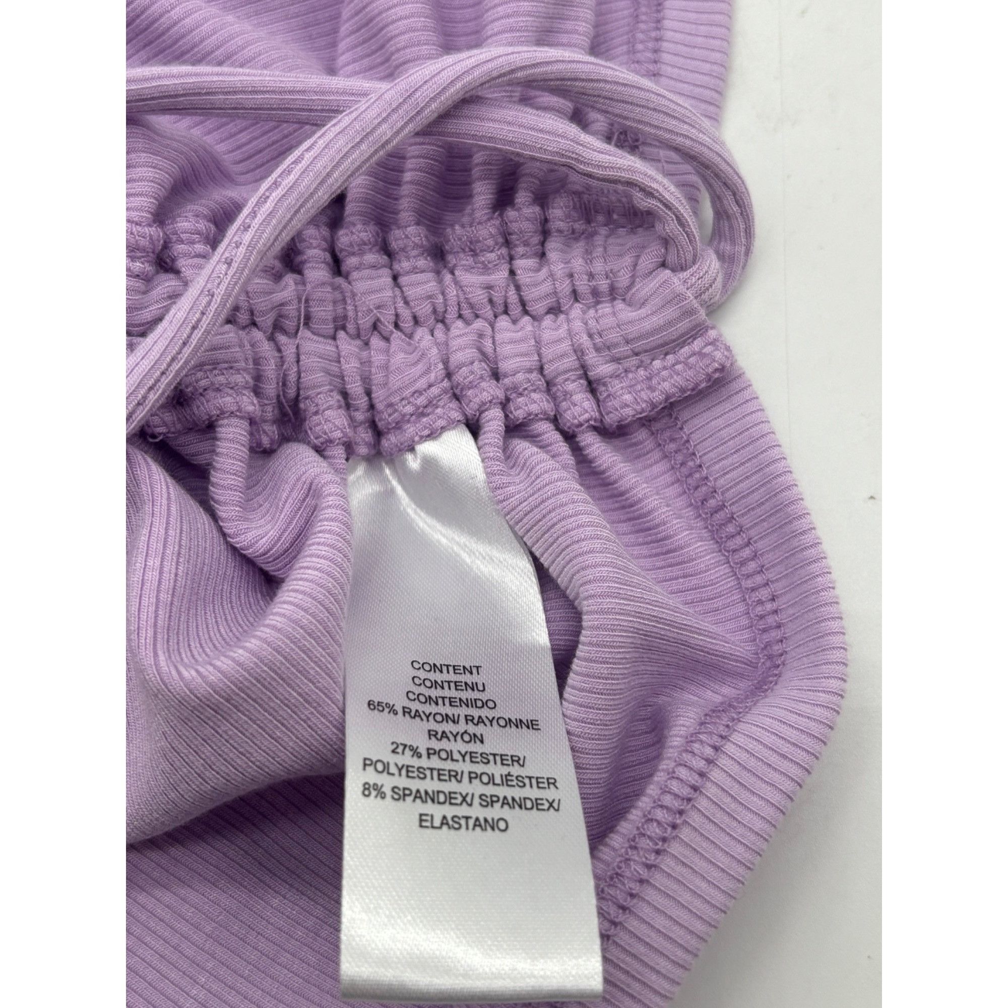 Other WAYF Jayce Ruched Racer Tank In Lavender, Sz. XS Size XS / US 0-2 / IT 36-38 - 8 Thumbnail