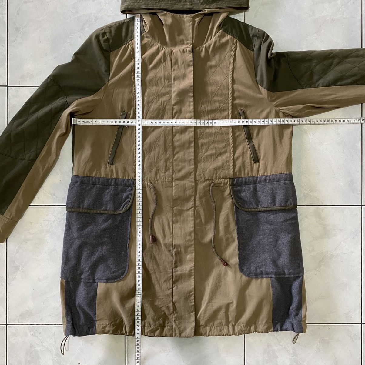 Japanese Brand Us N Them Utility Hooded Jacket Colorblock Outdoor Military Size US XL / EU 56 / 4 - 20 Thumbnail