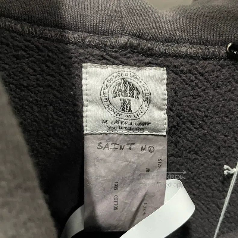 Saint Michael Saint Michael Grey washed monogrammed sweatshirt Size US M / EU 48-50 / 2 - 3 Thumbnail
