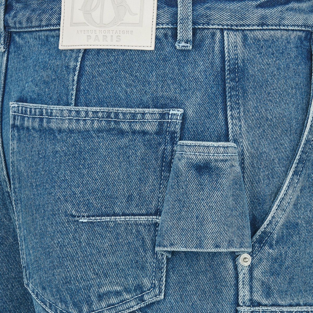 Dior o1bcso1str0226 Cannage Carpenter Jeans in Blue Size US 32 / EU 48 - 3 Thumbnail