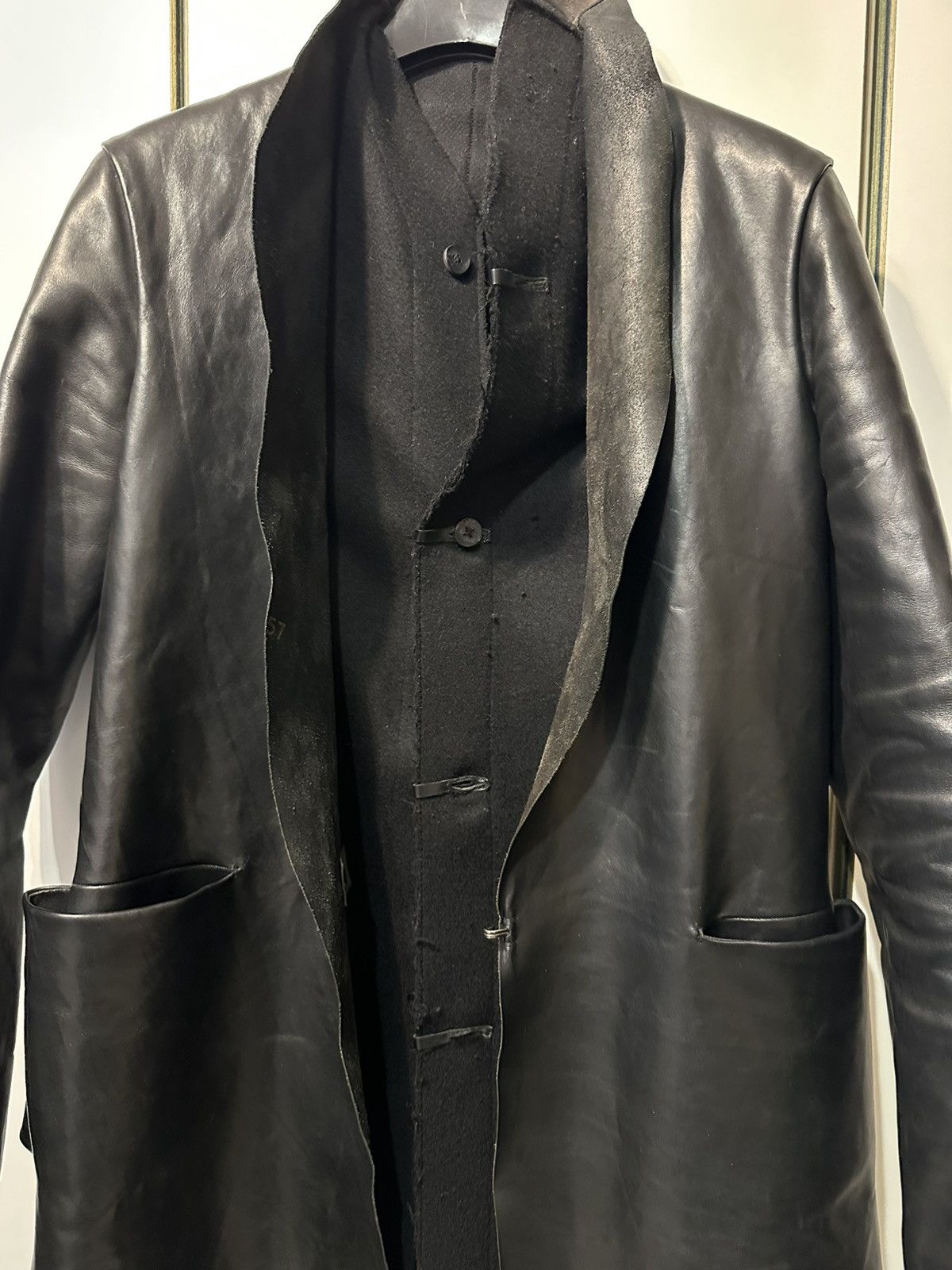 Ma+ Maurizio Amadei Leather Cashmere Jacket as new M size Size US S / EU 44-46 / 1 - 2 Thumbnail