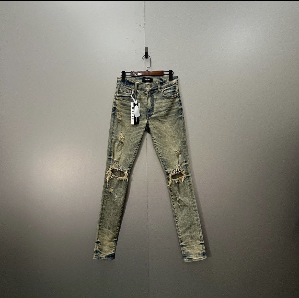Amiri AMIRI Blue Washed Destroyed Jeans-2506 Size US 30 / EU 46 - 1 Thumbnail