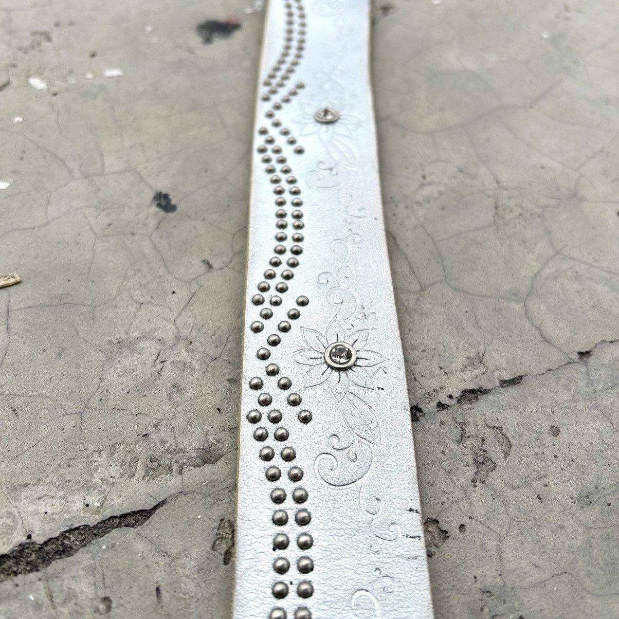 Japanese Brand Vintage y2k Studed Belt Leather Size ONE SIZE - 6 Thumbnail